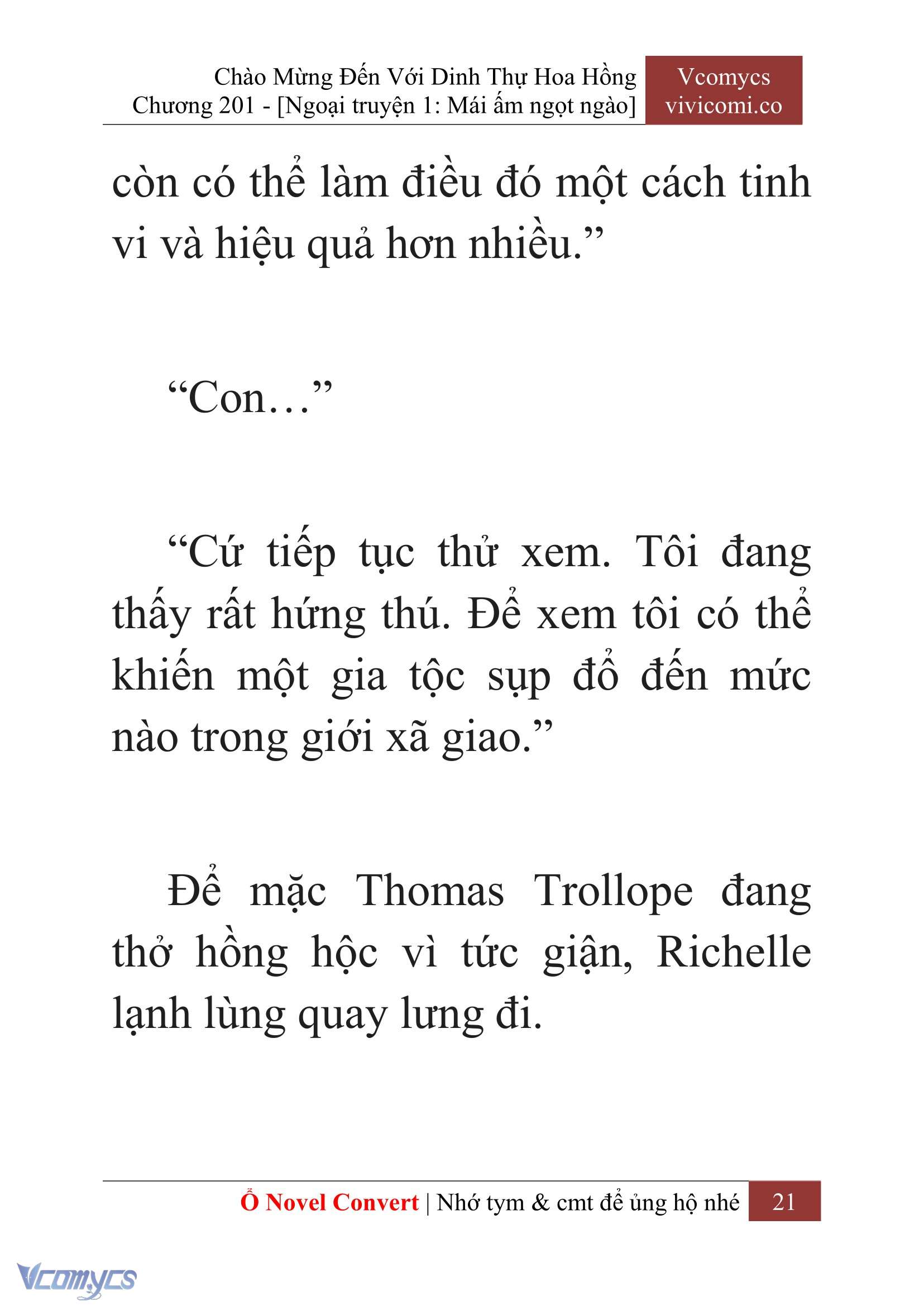 [Novel] Chào Mừng Đến Với Dinh Thự Hoa Hồng Chap 201 - Trang 2