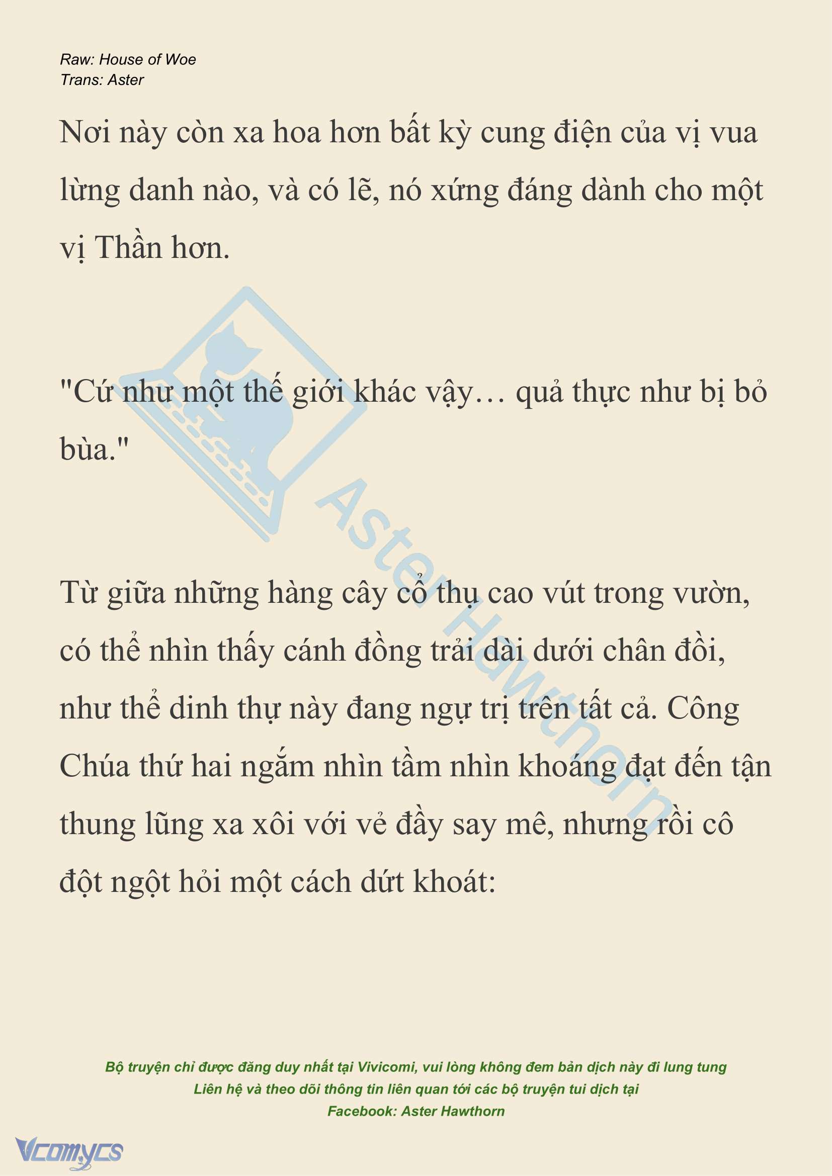 [NOVEL] Dành Cho Các Nữ Thần: Dành cho Psyche Chap 31 - Trang 2