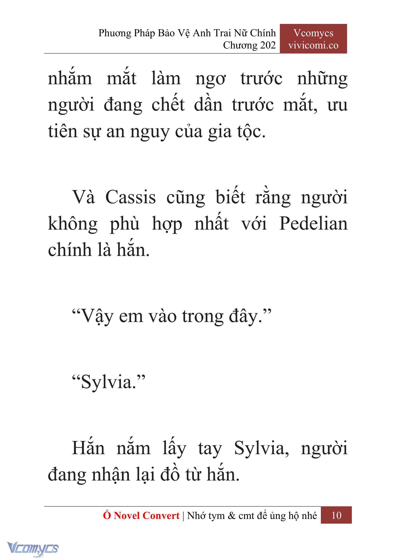 [Novel] Phương Pháp Bảo Vệ Anh Trai Nữ Chính Chap 202 - Trang 2