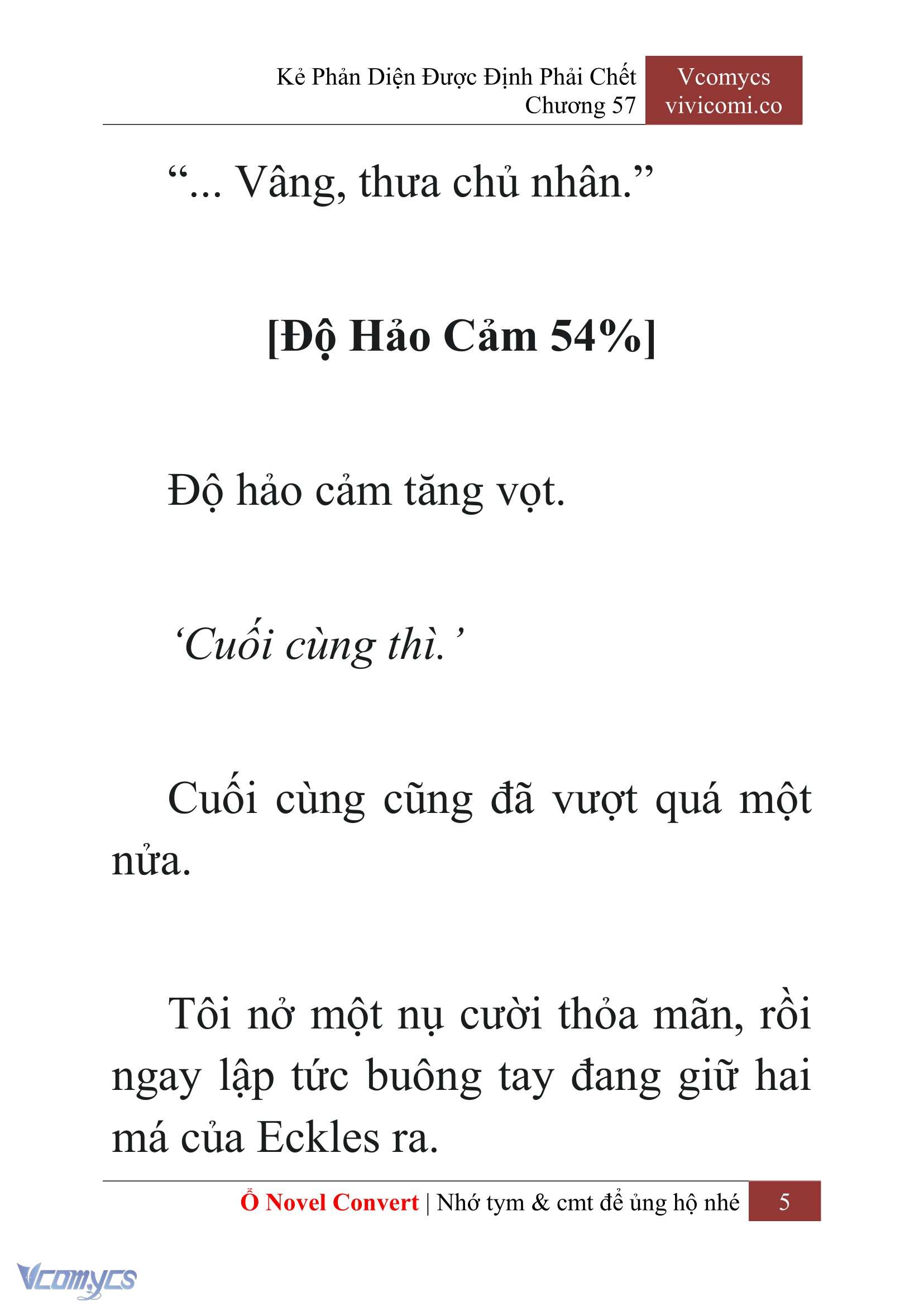 [Novel] Kẻ Phản Diện Được Định Phải Chết Chap 57 - Trang 2
