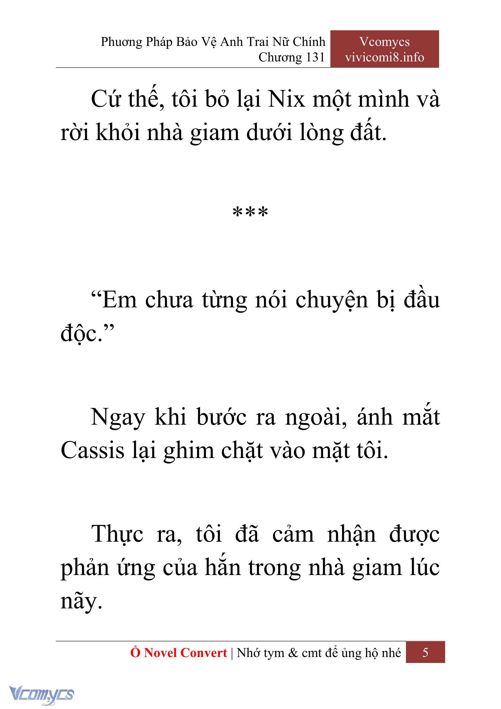 [Novel] Phương Pháp Bảo Vệ Anh Trai Nữ Chính Chap 131 - Trang 2