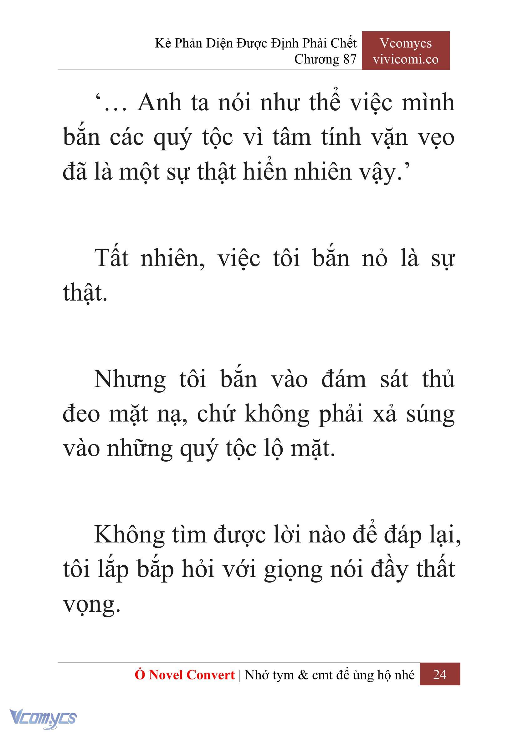 [Novel] Kẻ Phản Diện Được Định Phải Chết Chap 87 - Trang 2