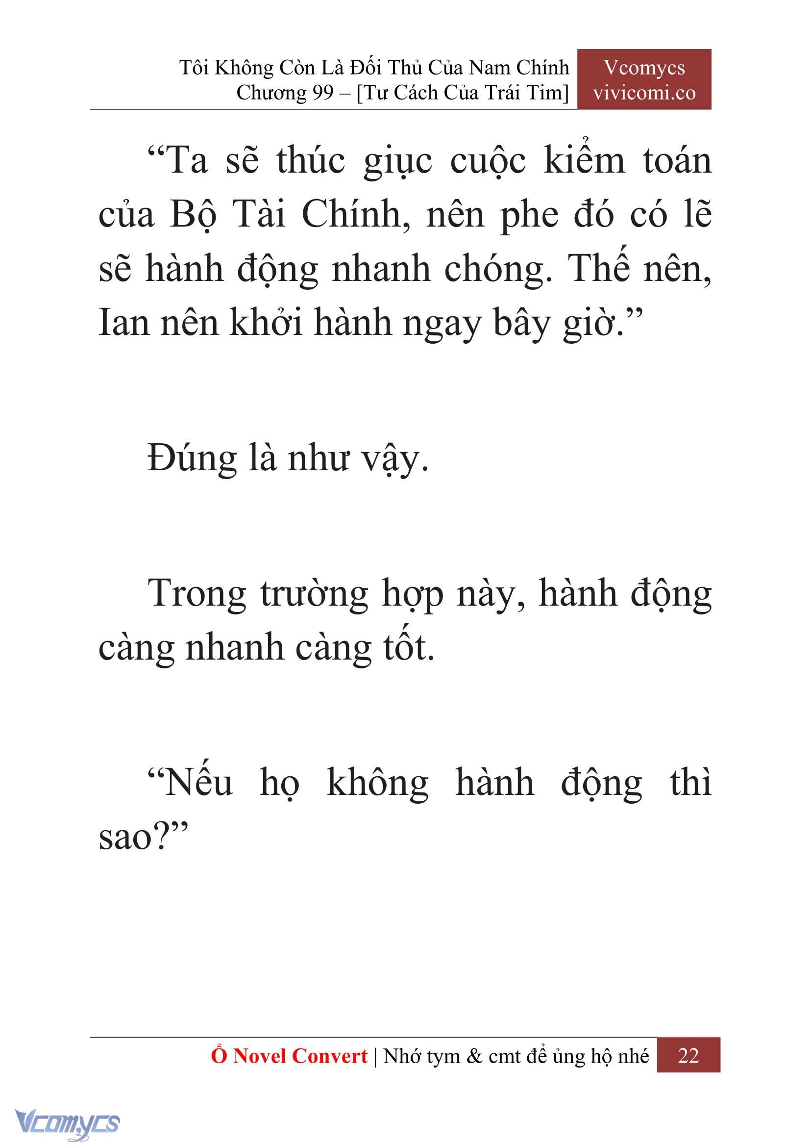 [Novel] Tôi Không Còn Là Đối Thủ Của Nam Chính Chap 99 - Trang 2