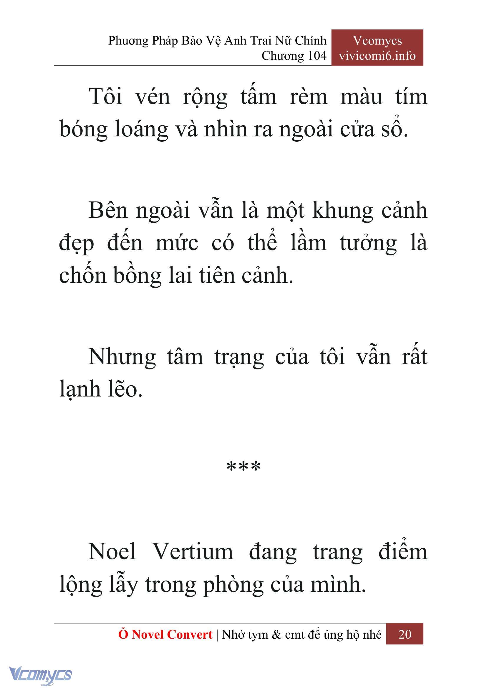 [Novel] Phương Pháp Bảo Vệ Anh Trai Nữ Chính Chap 104 - Trang 2