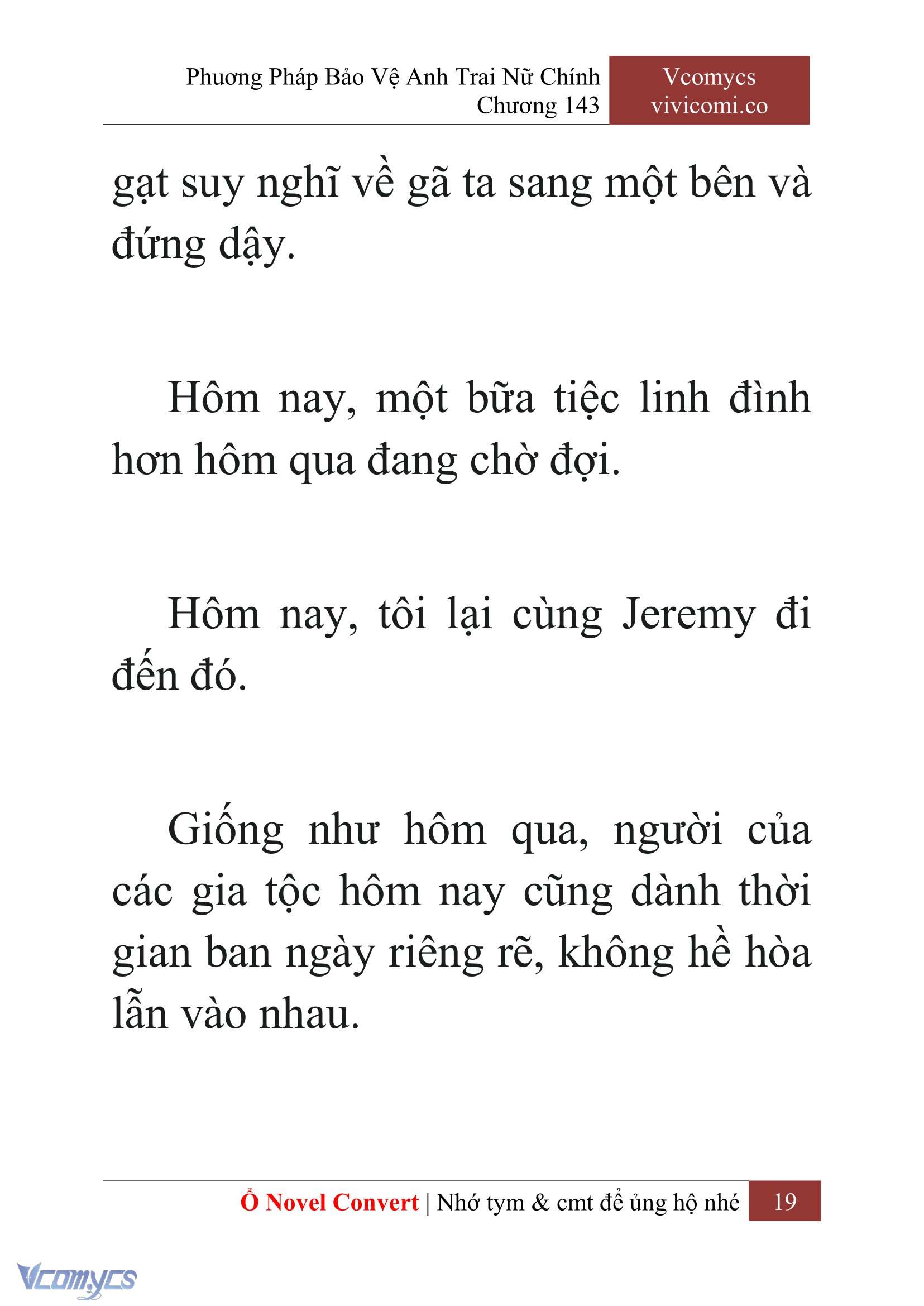 [Novel] Phương Pháp Bảo Vệ Anh Trai Nữ Chính Chap 143 - Trang 2