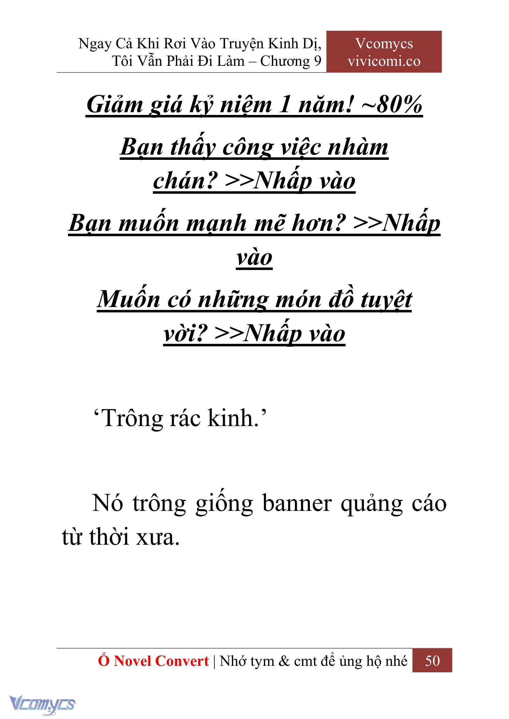 [Novel] Ngay Cả Khi Rơi Vào Truyện Kinh Dị, Tôi Vẫn Phải Đi Làm Chap 9 - Trang 2