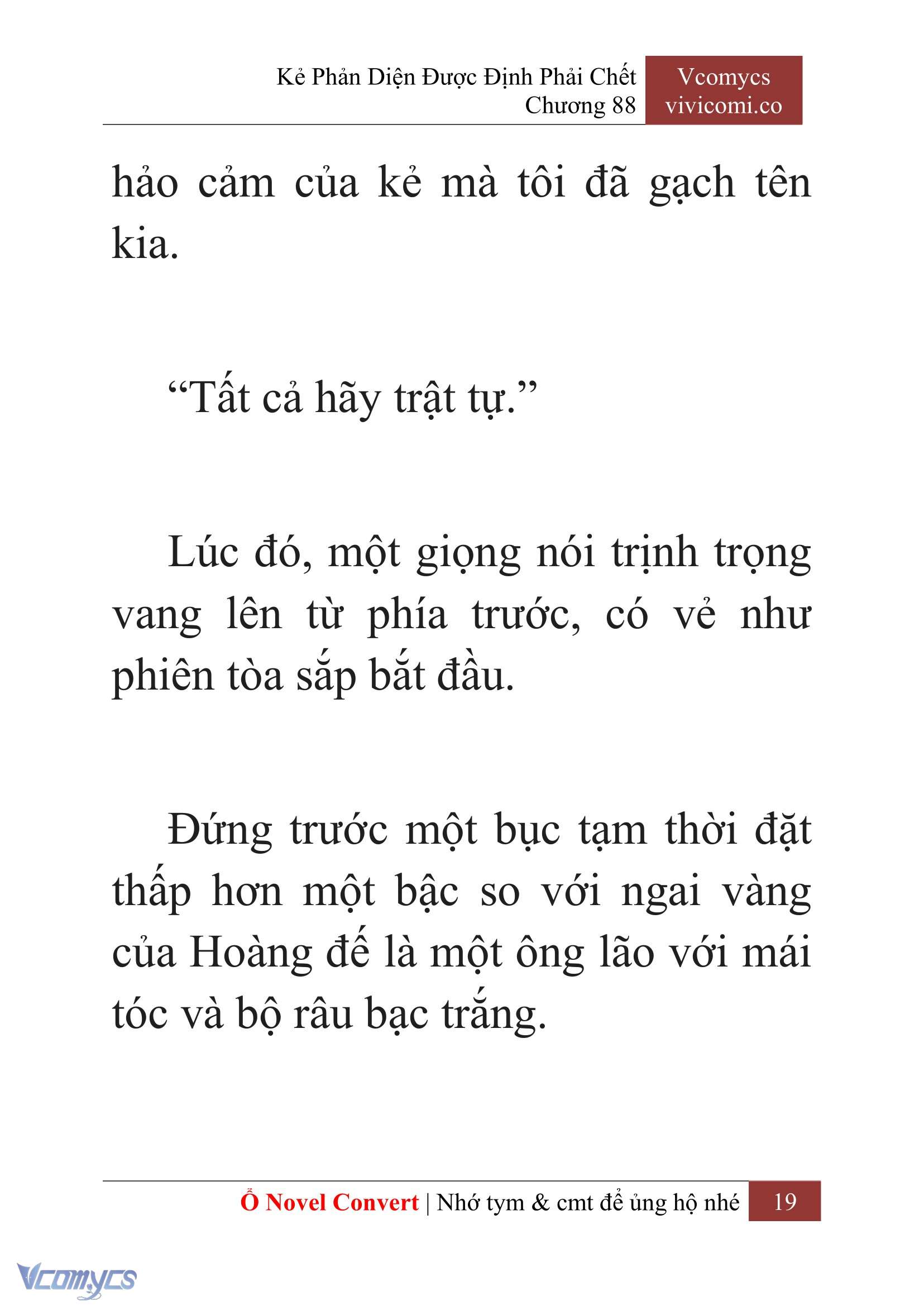 [Novel] Kẻ Phản Diện Được Định Phải Chết Chap 88 - Trang 2