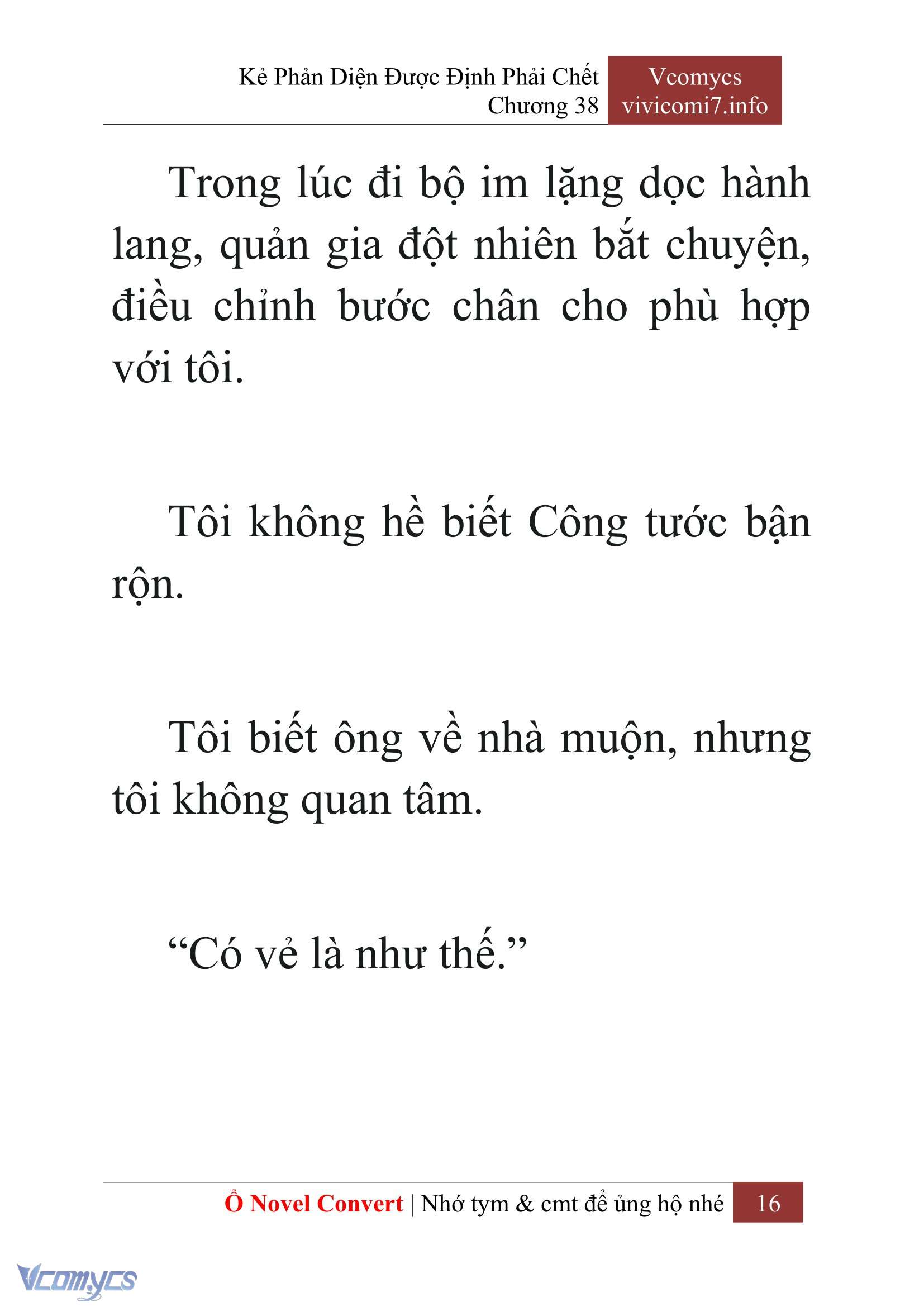 [Novel] Kẻ Phản Diện Được Định Phải Chết Chap 38 - Trang 2
