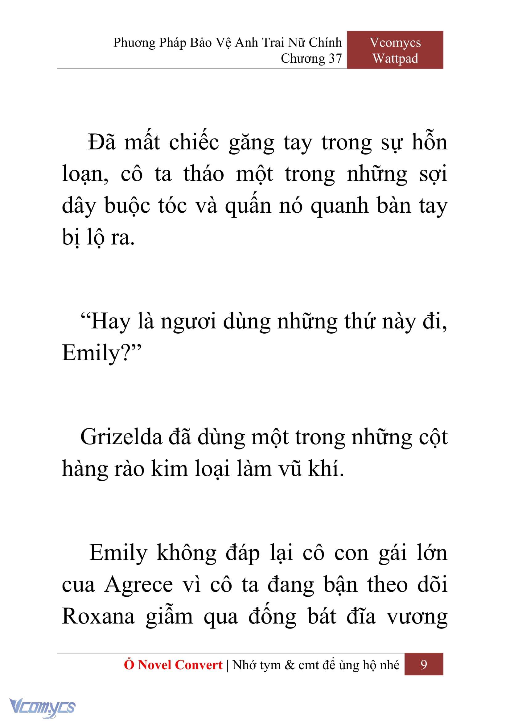 [Novel] Phương Pháp Bảo Vệ Anh Trai Nữ Chính Chap 37 - Trang 2