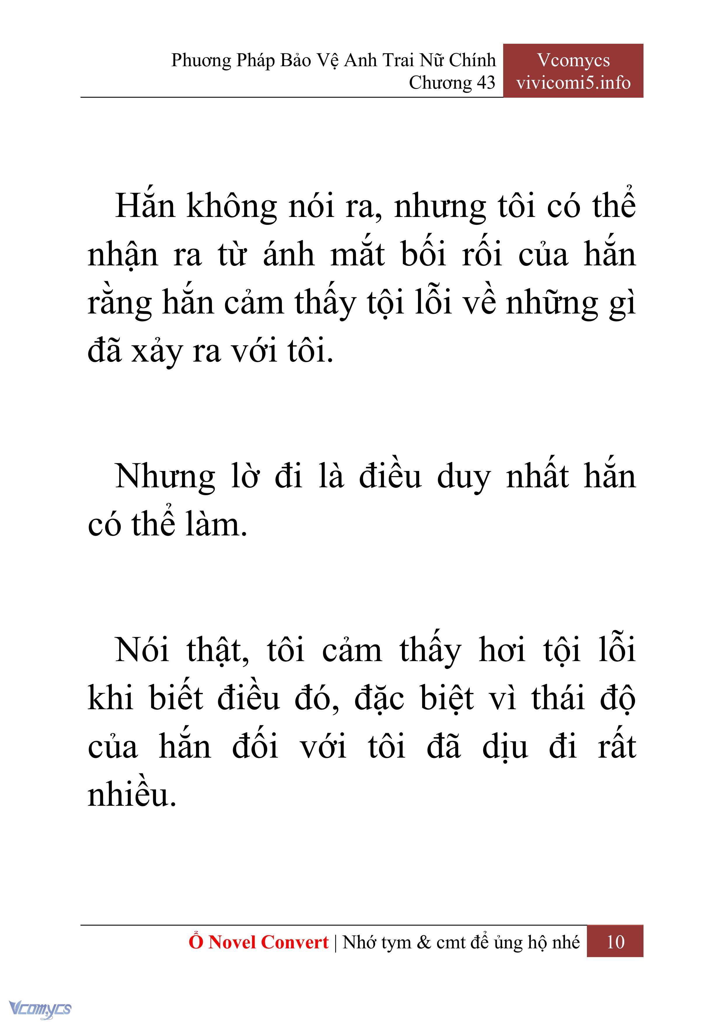 [Novel] Phương Pháp Bảo Vệ Anh Trai Nữ Chính Chap 43 - Trang 2