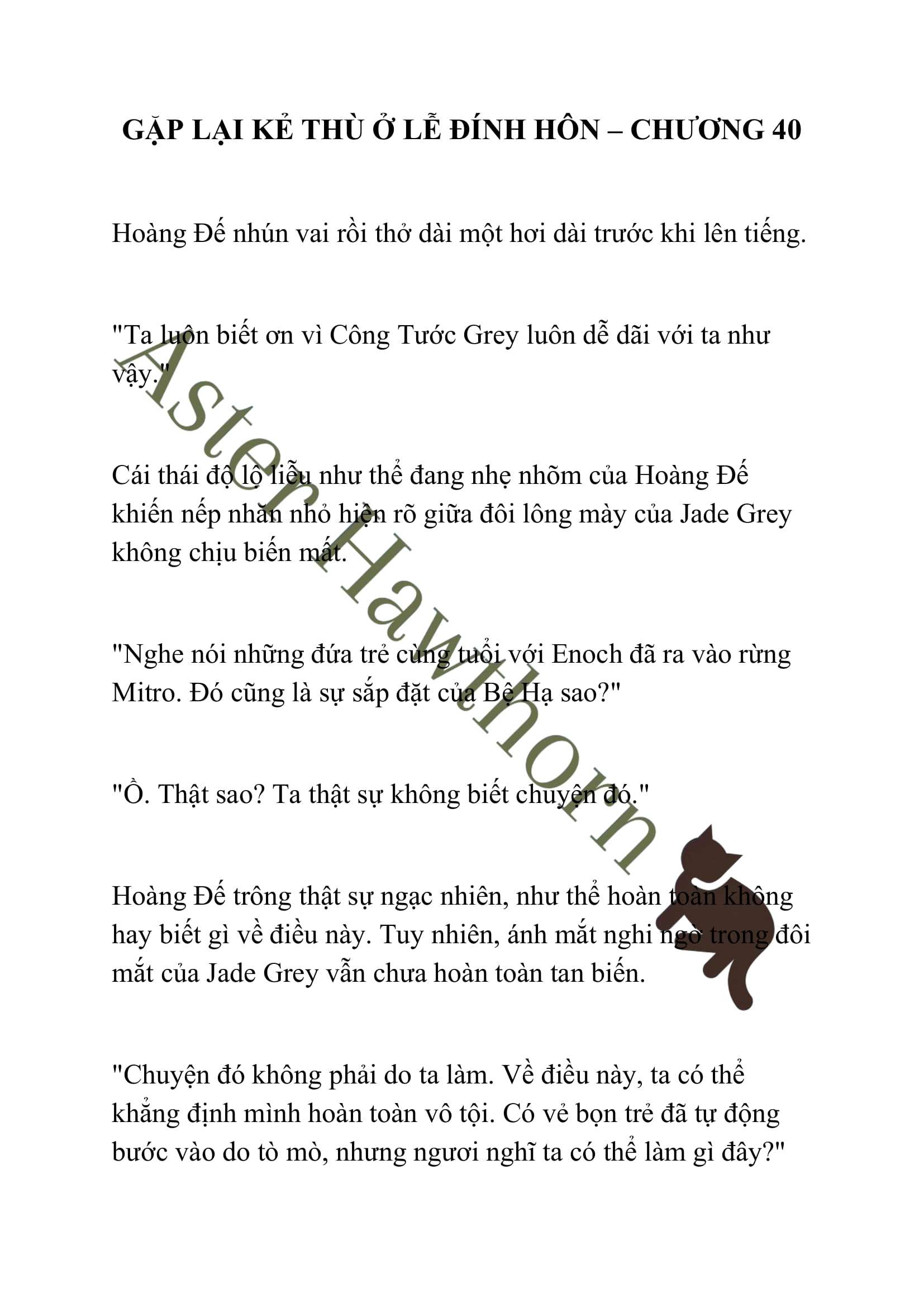 [NOVEL] Gặp Lại Kẻ Thù Ở Lễ Đính Hôn Chap 40 - Trang 2