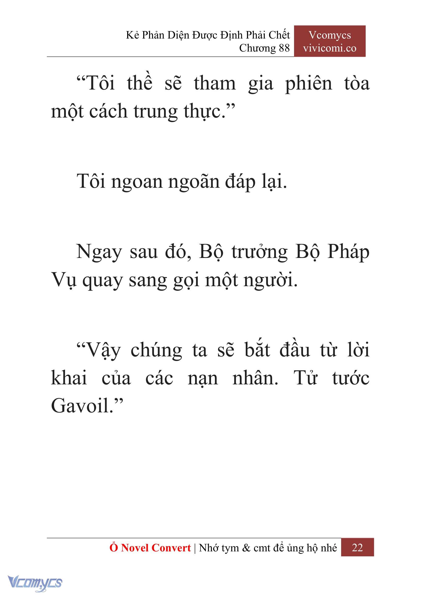 [Novel] Kẻ Phản Diện Được Định Phải Chết Chap 88 - Trang 2