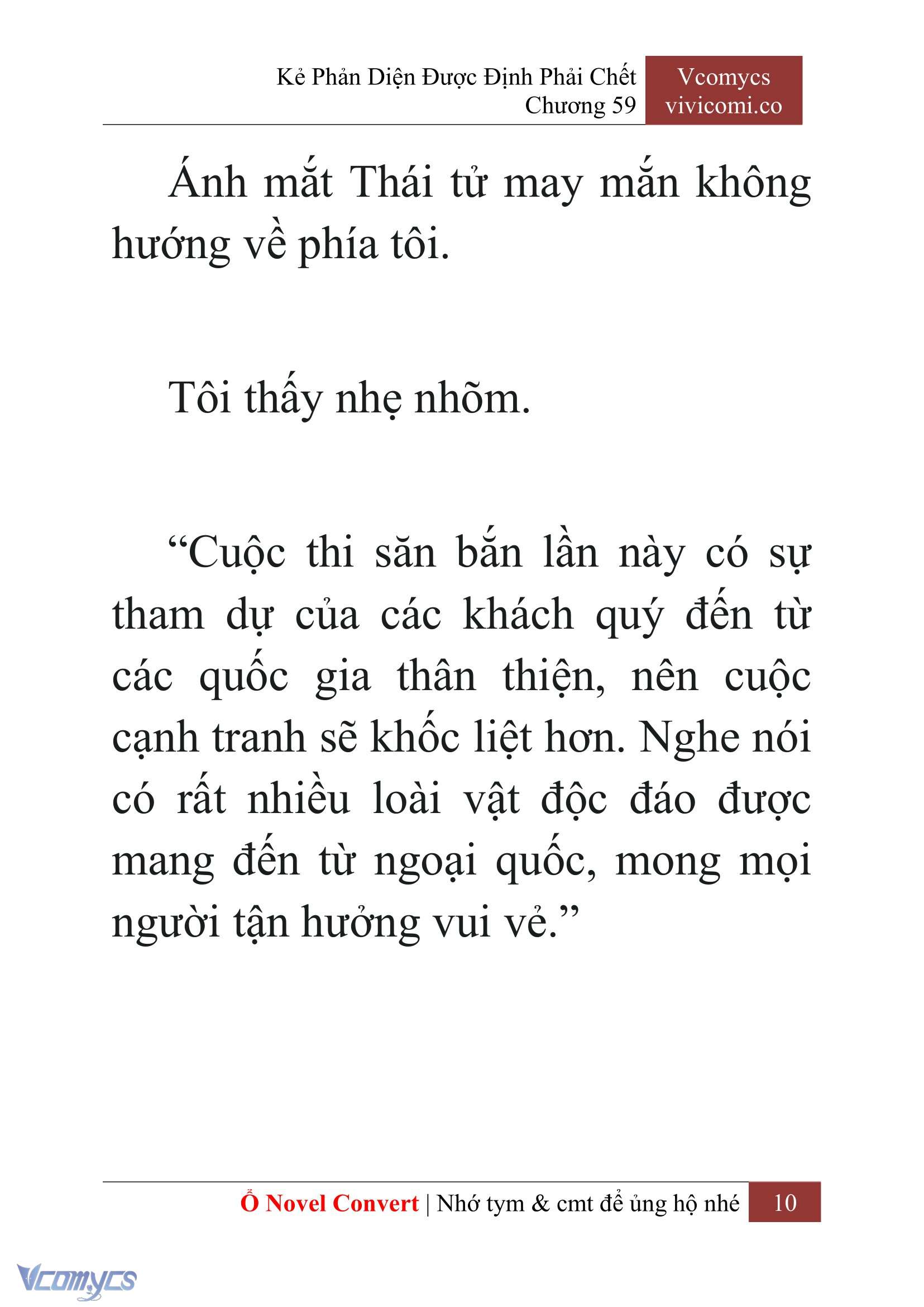 [Novel] Kẻ Phản Diện Được Định Phải Chết Chap 59 - Trang 2