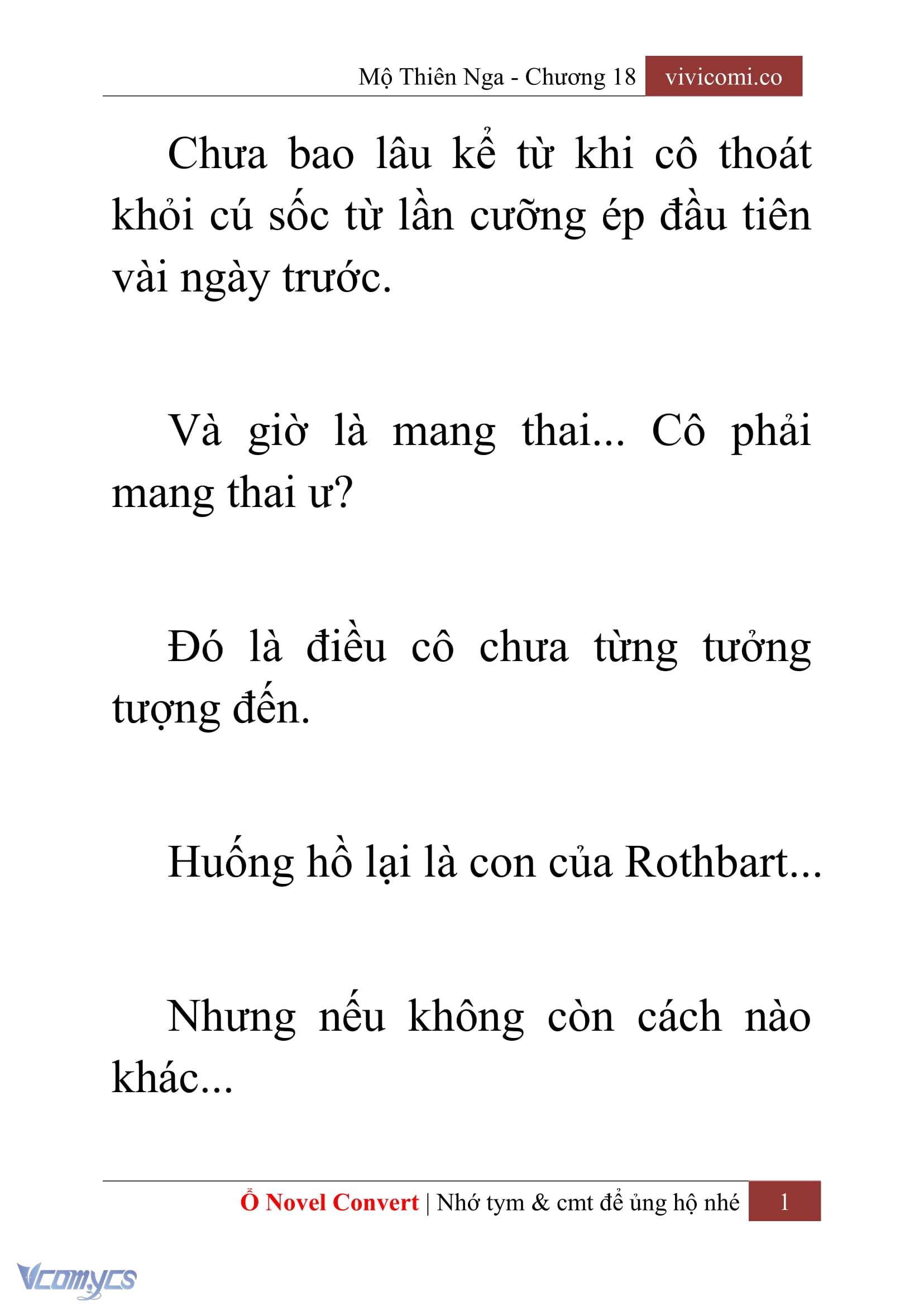 [Novel] Mộ Thiên Nga Chap 18 - Trang 2