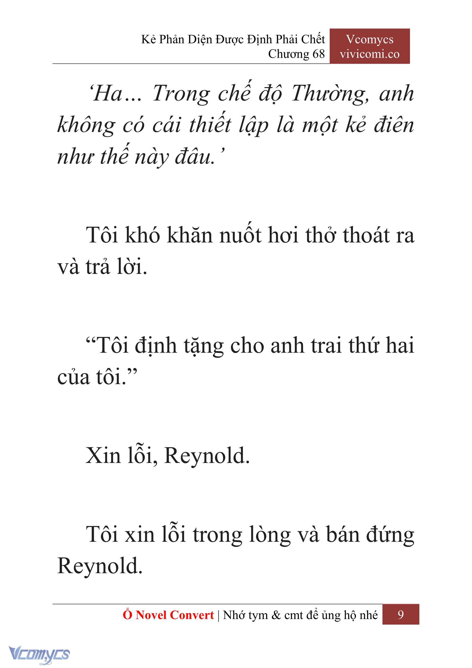 [Novel] Kẻ Phản Diện Được Định Phải Chết Chap 68 - Next Chap 69