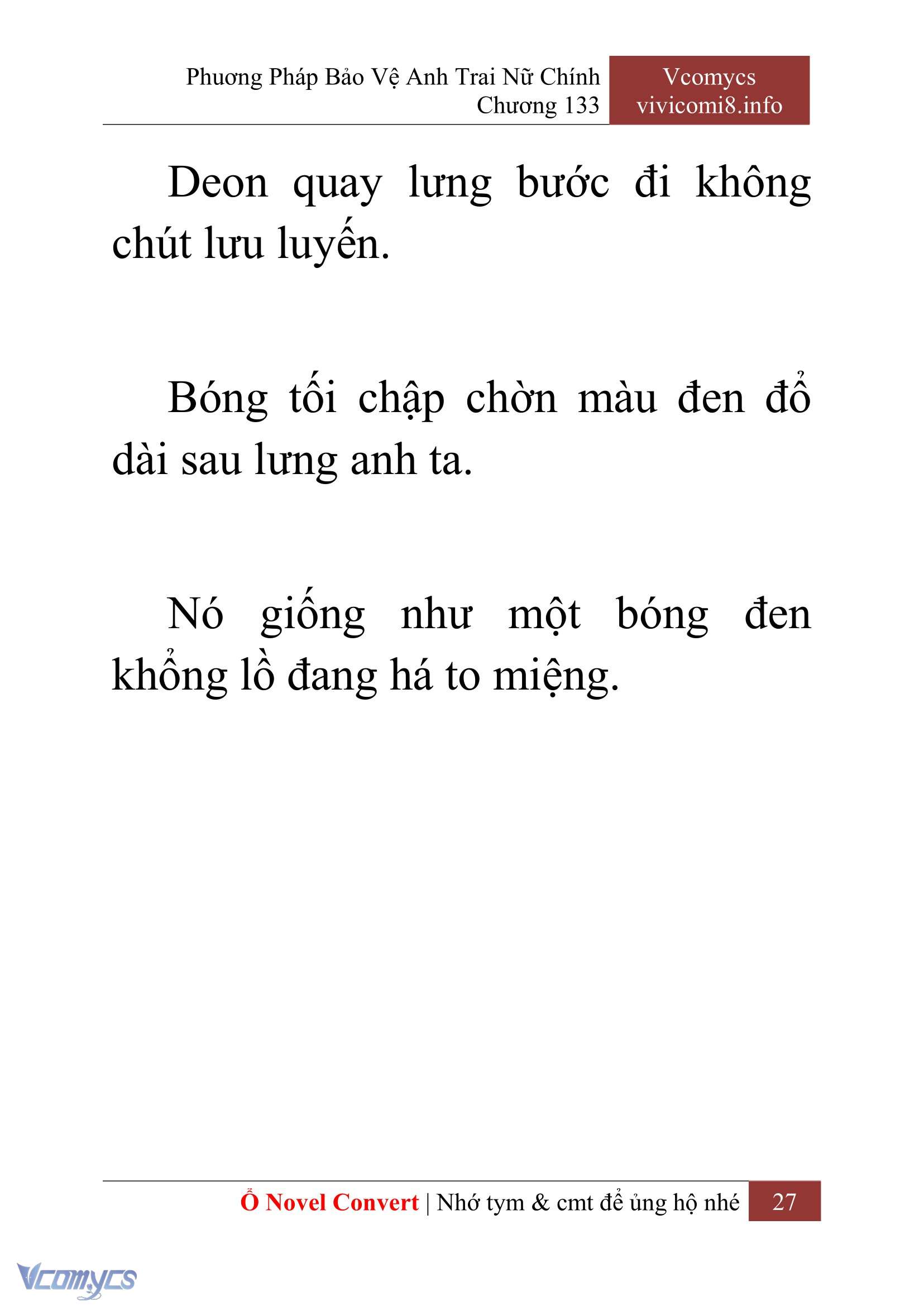 [Novel] Phương Pháp Bảo Vệ Anh Trai Nữ Chính Chap 133 - Trang 2