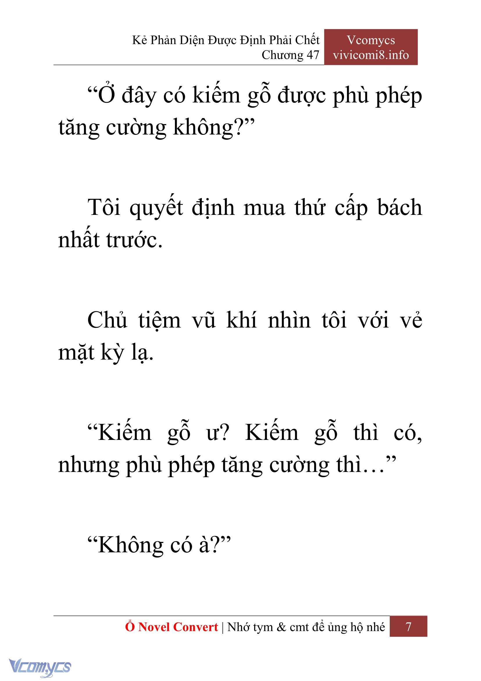 [Novel] Kẻ Phản Diện Được Định Phải Chết Chap 47 - Trang 2