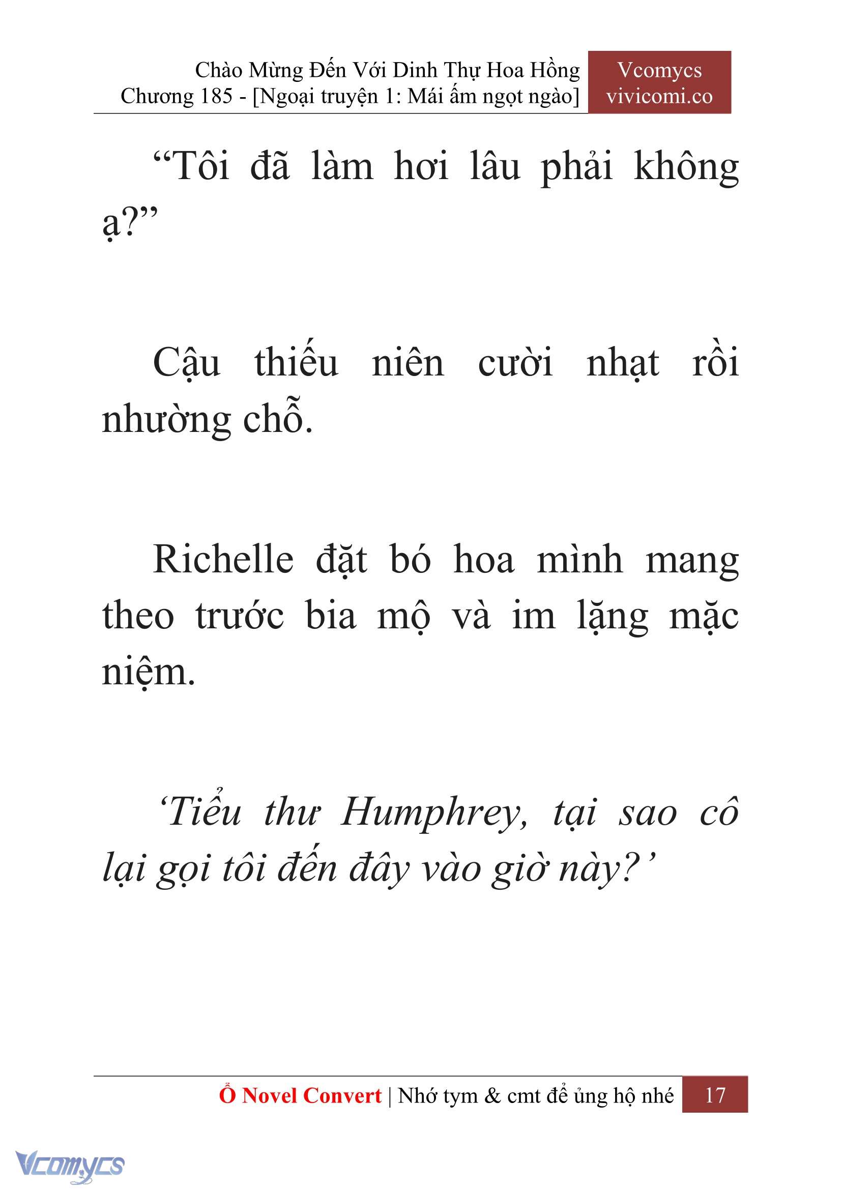 [Novel] Chào Mừng Đến Với Dinh Thự Hoa Hồng Chap 185 - Trang 2