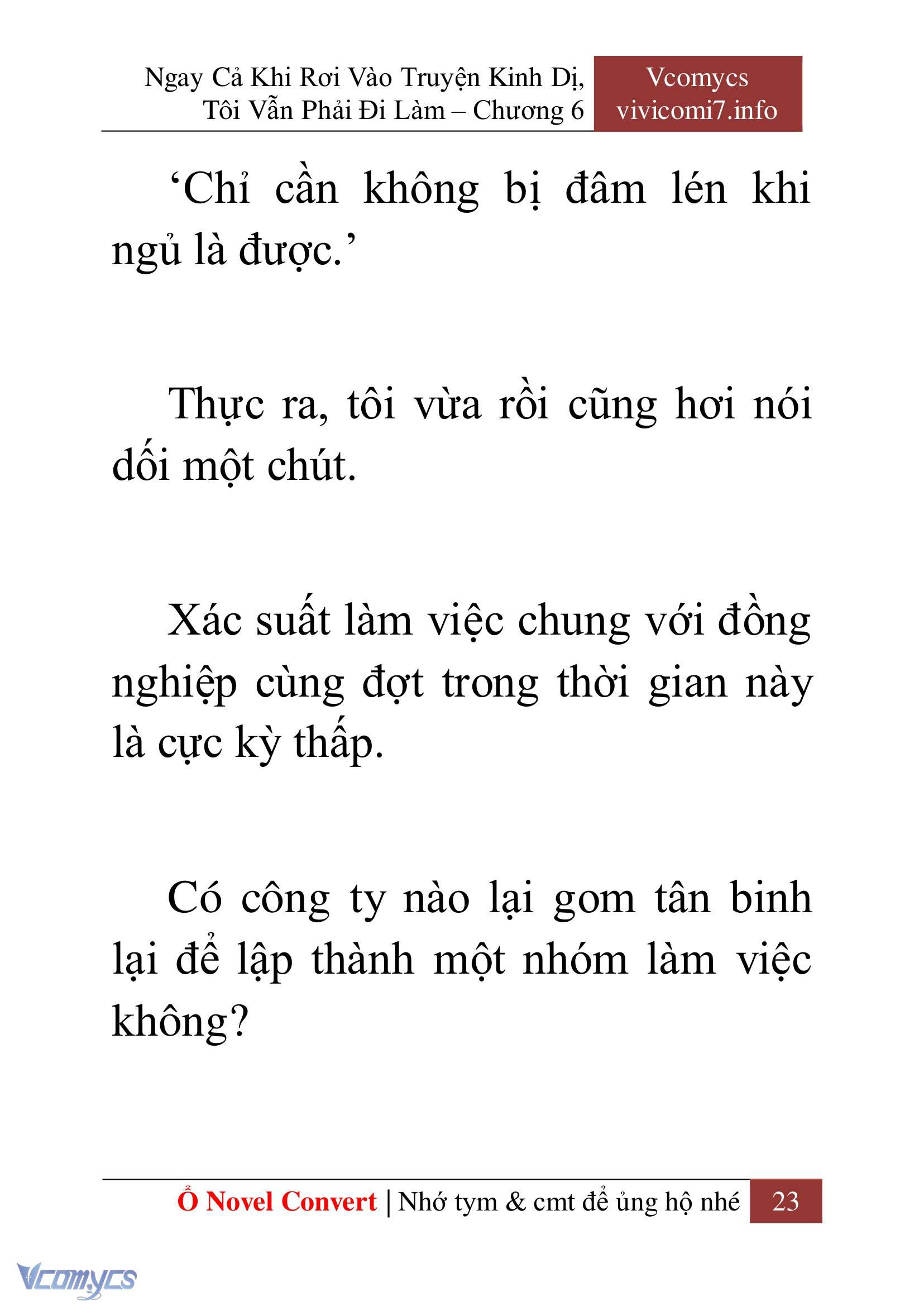 [Novel] Ngay Cả Khi Rơi Vào Truyện Kinh Dị, Tôi Vẫn Phải Đi Làm Chap 6 - Trang 2