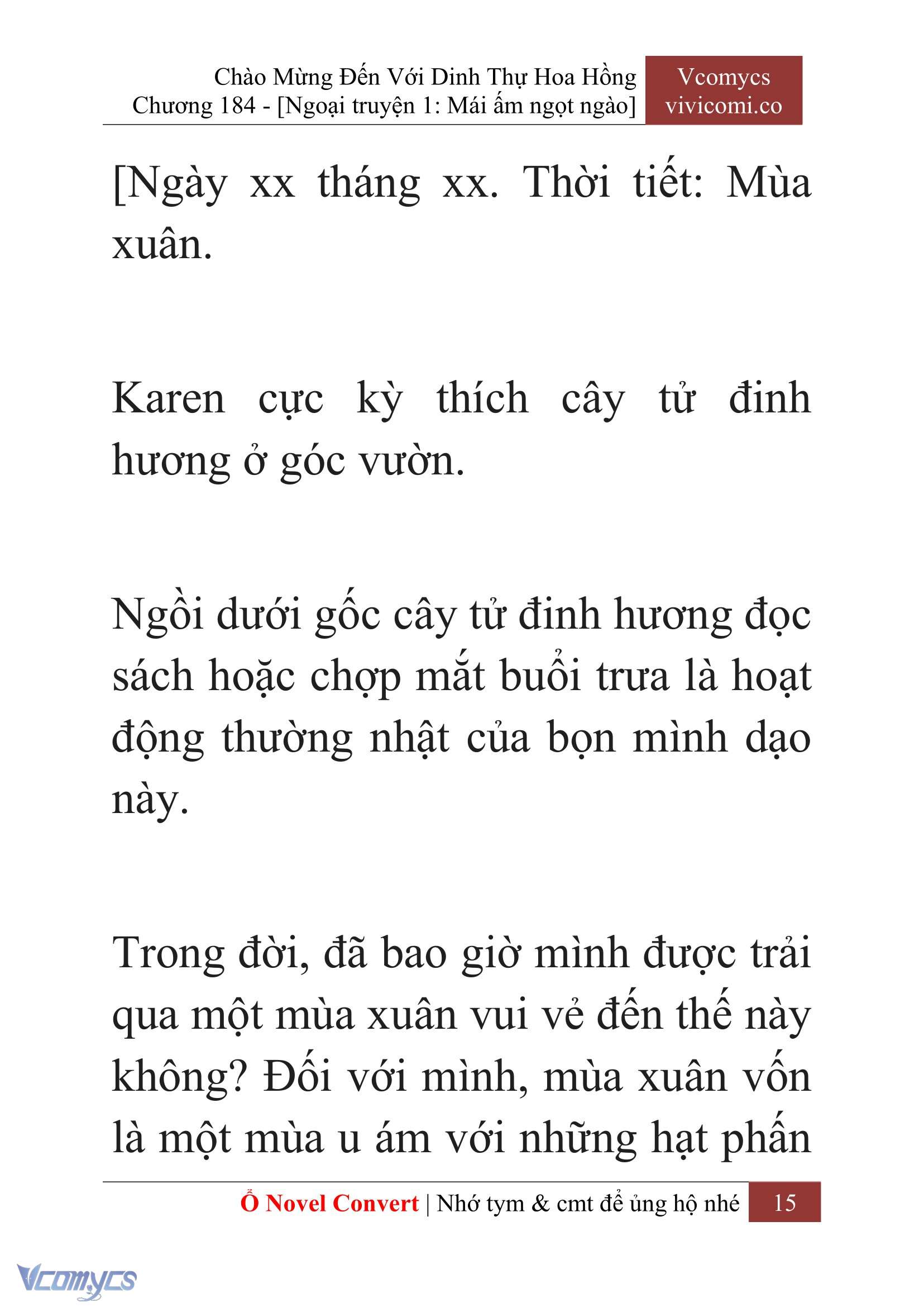 [Novel] Chào Mừng Đến Với Dinh Thự Hoa Hồng Chap 184 - Trang 2