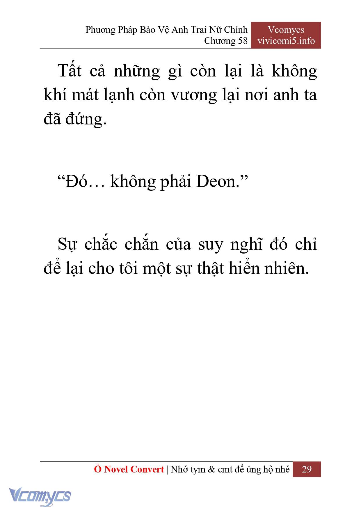 [Novel] Phương Pháp Bảo Vệ Anh Trai Nữ Chính Chap 58 - Trang 2