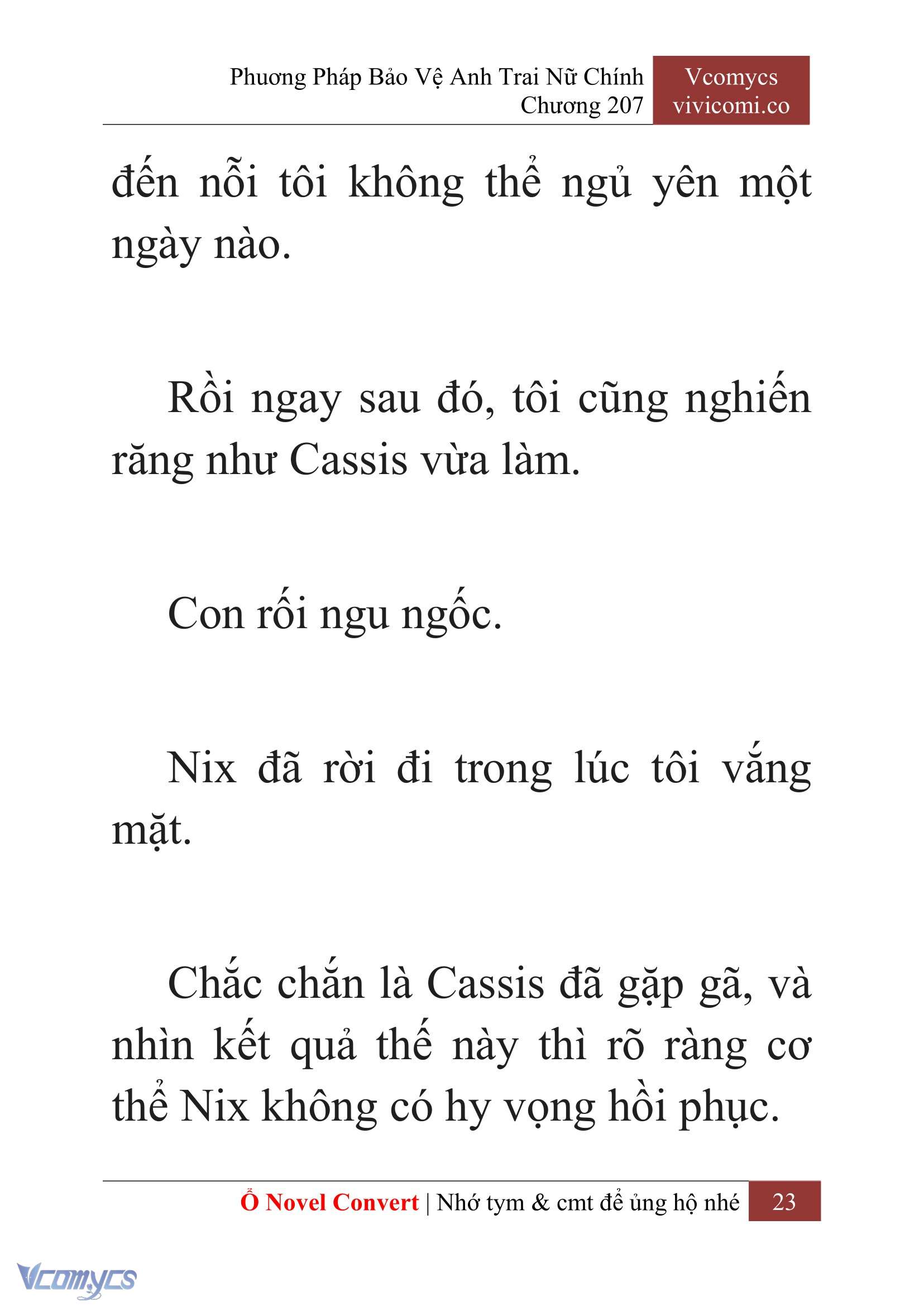 [Novel] Phương Pháp Bảo Vệ Anh Trai Nữ Chính Chap 207 - Trang 2