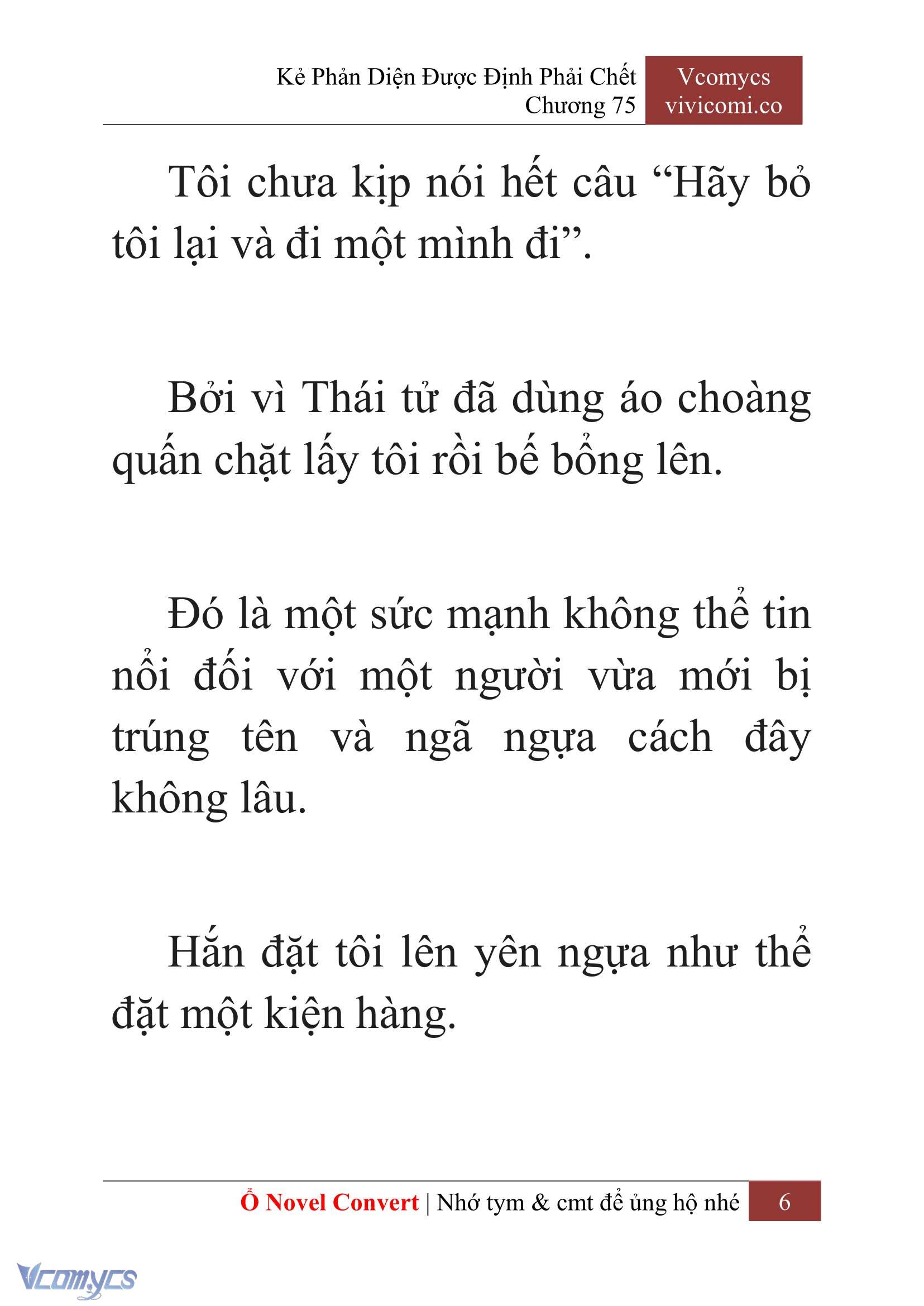 [Novel] Kẻ Phản Diện Được Định Phải Chết Chap 75 - Next Chap 76