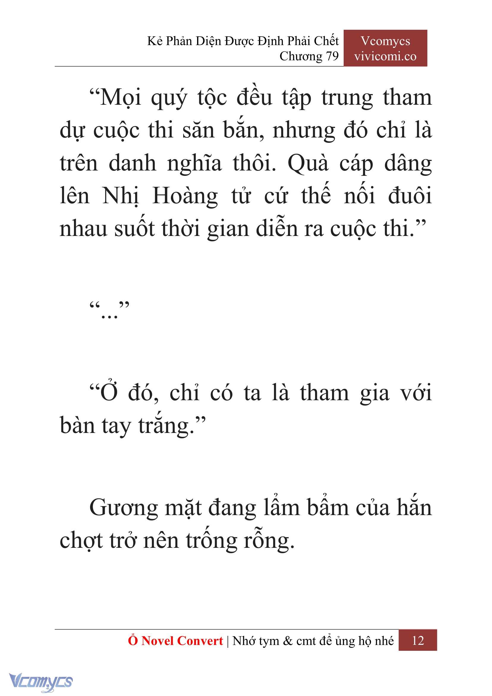 [Novel] Kẻ Phản Diện Được Định Phải Chết Chap 79 - Next Chap 80