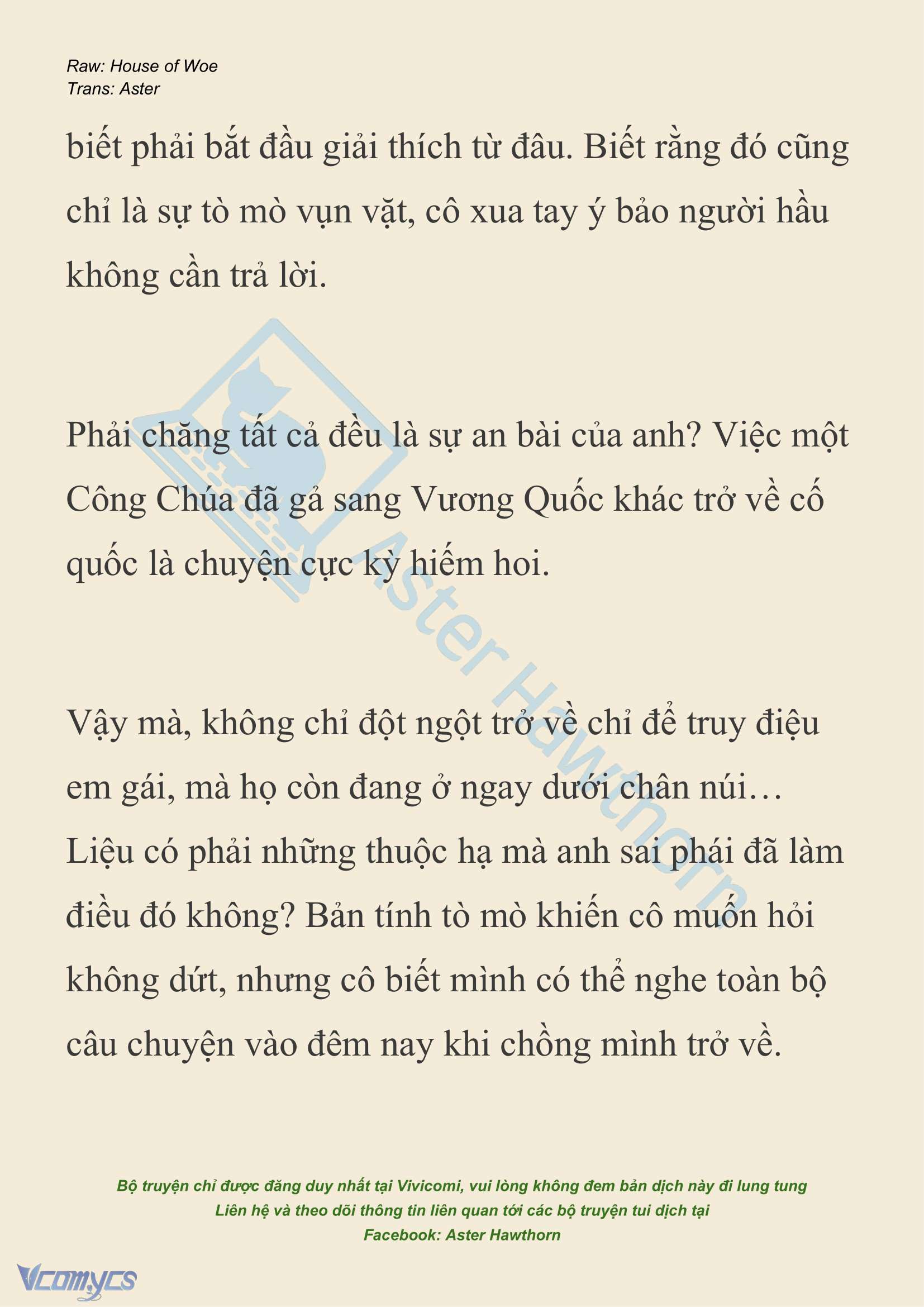 [NOVEL] Dành Cho Các Nữ Thần: Dành cho Psyche Chap 30 - Next 