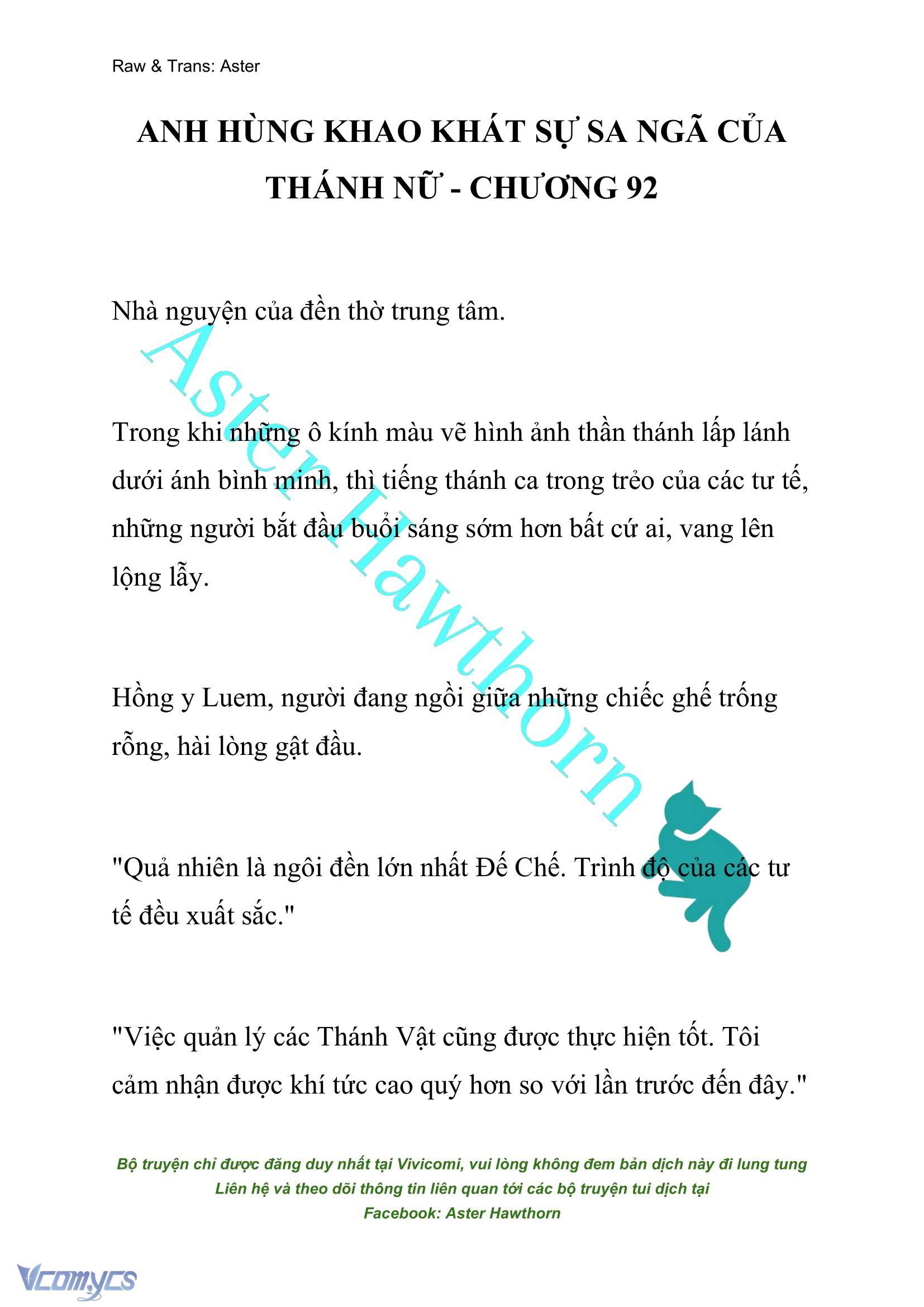 [NOVEL] Anh Hùng Khao Khát Sự Sa Ngã Của Thánh Nữ Chap 92 - Trang 2