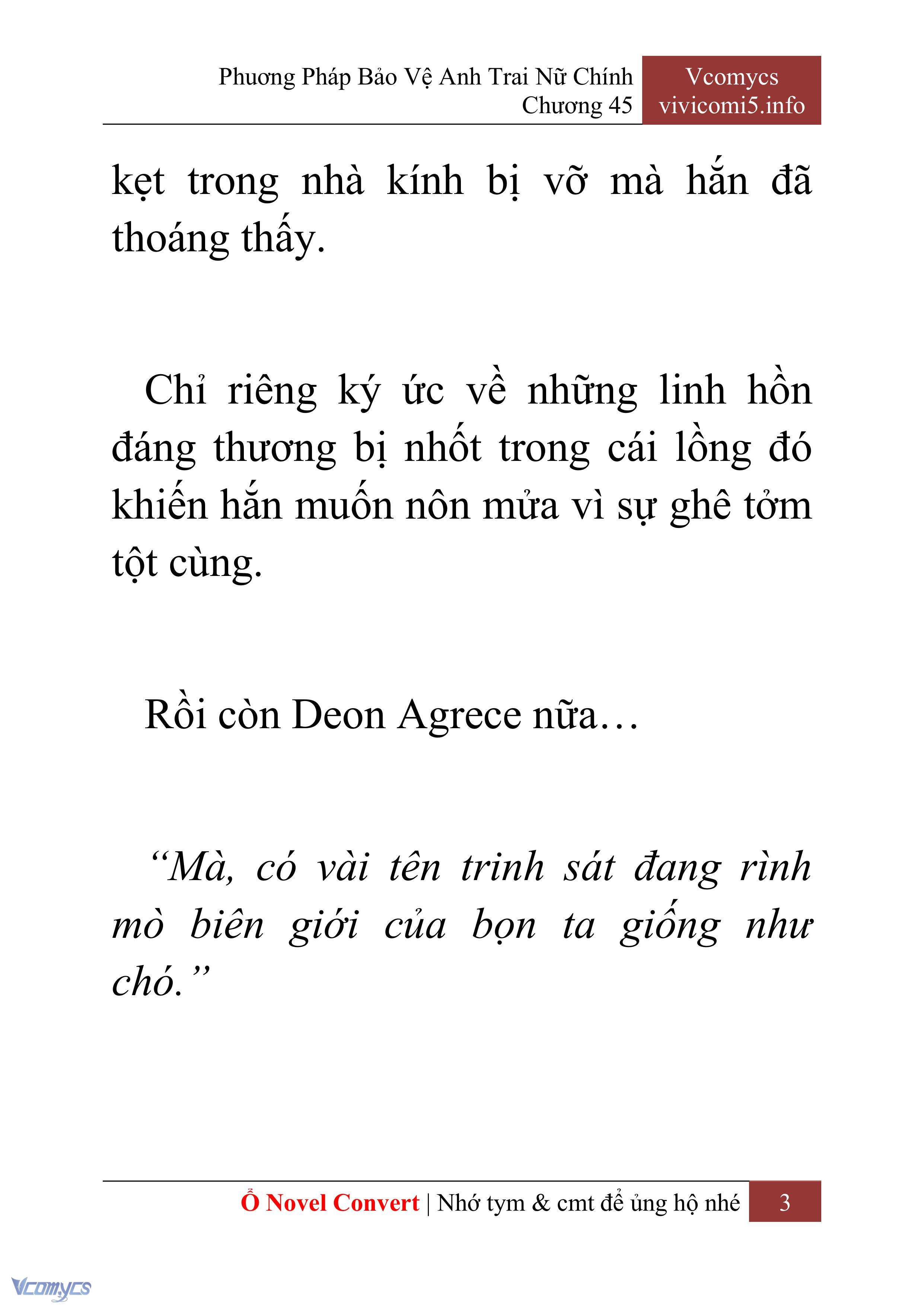 [Novel] Phương Pháp Bảo Vệ Anh Trai Nữ Chính Chap 45 - Trang 2