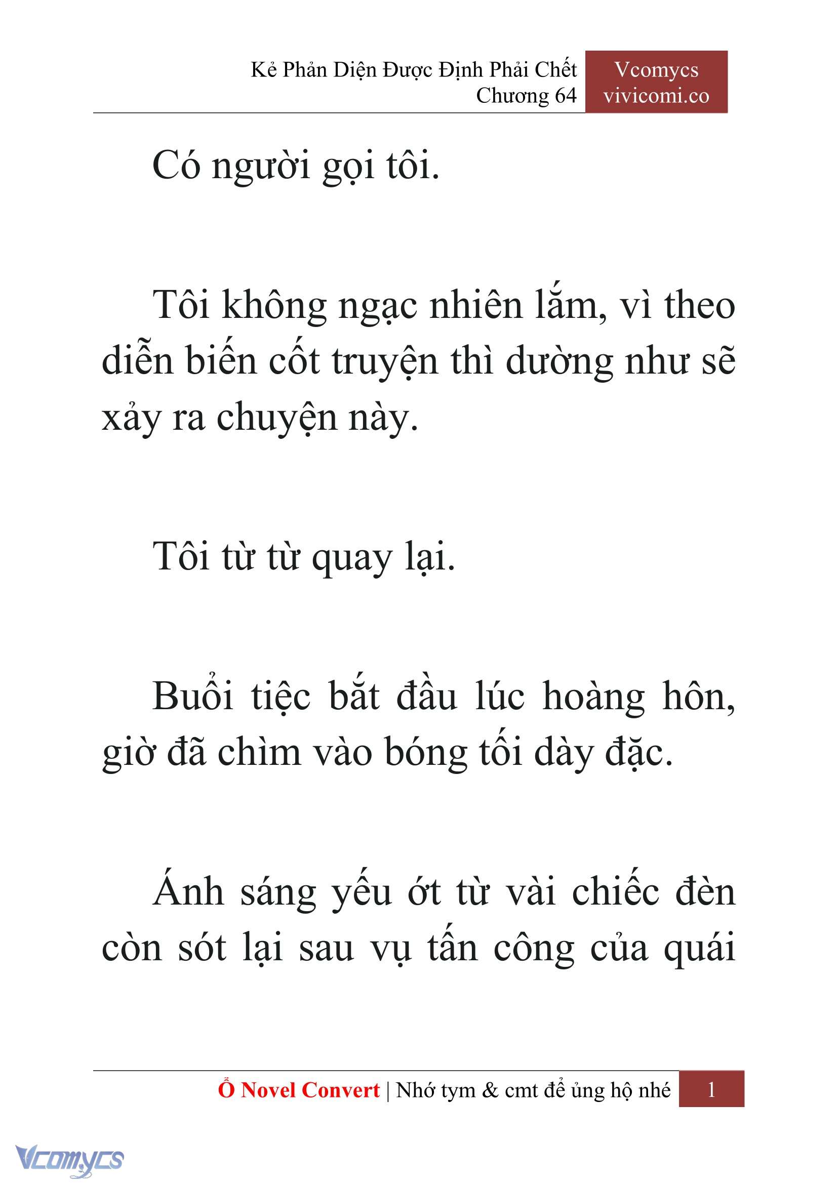 [Novel] Kẻ Phản Diện Được Định Phải Chết Chap 64 - Trang 2