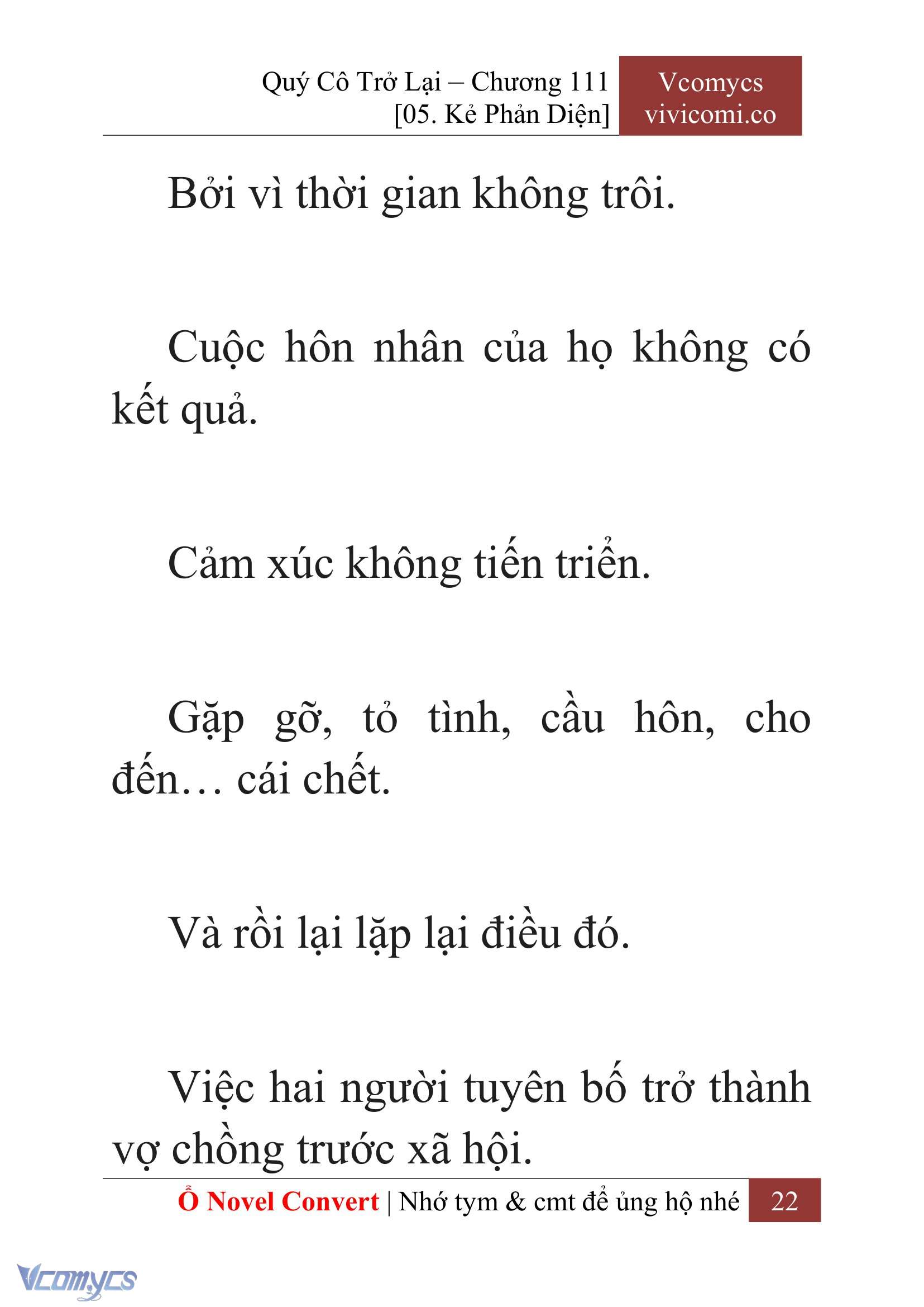 [Novel] Quý Cô Trở Lại Chap 111 - Trang 2