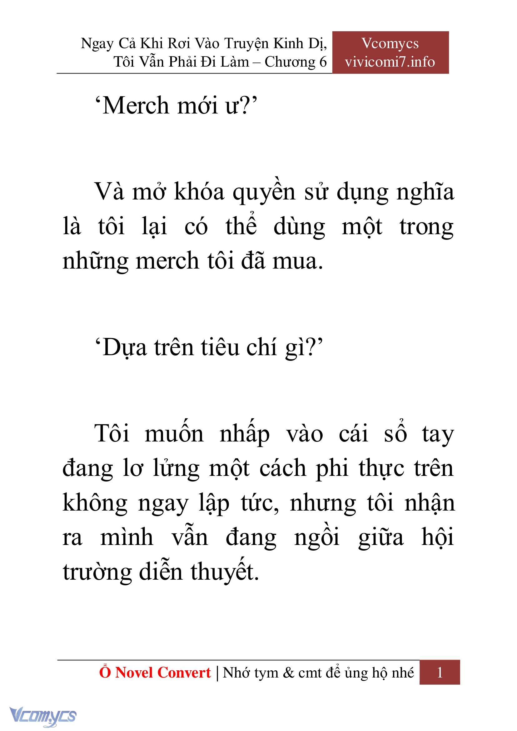 [Novel] Ngay Cả Khi Rơi Vào Truyện Kinh Dị, Tôi Vẫn Phải Đi Làm Chap 6 - Trang 2