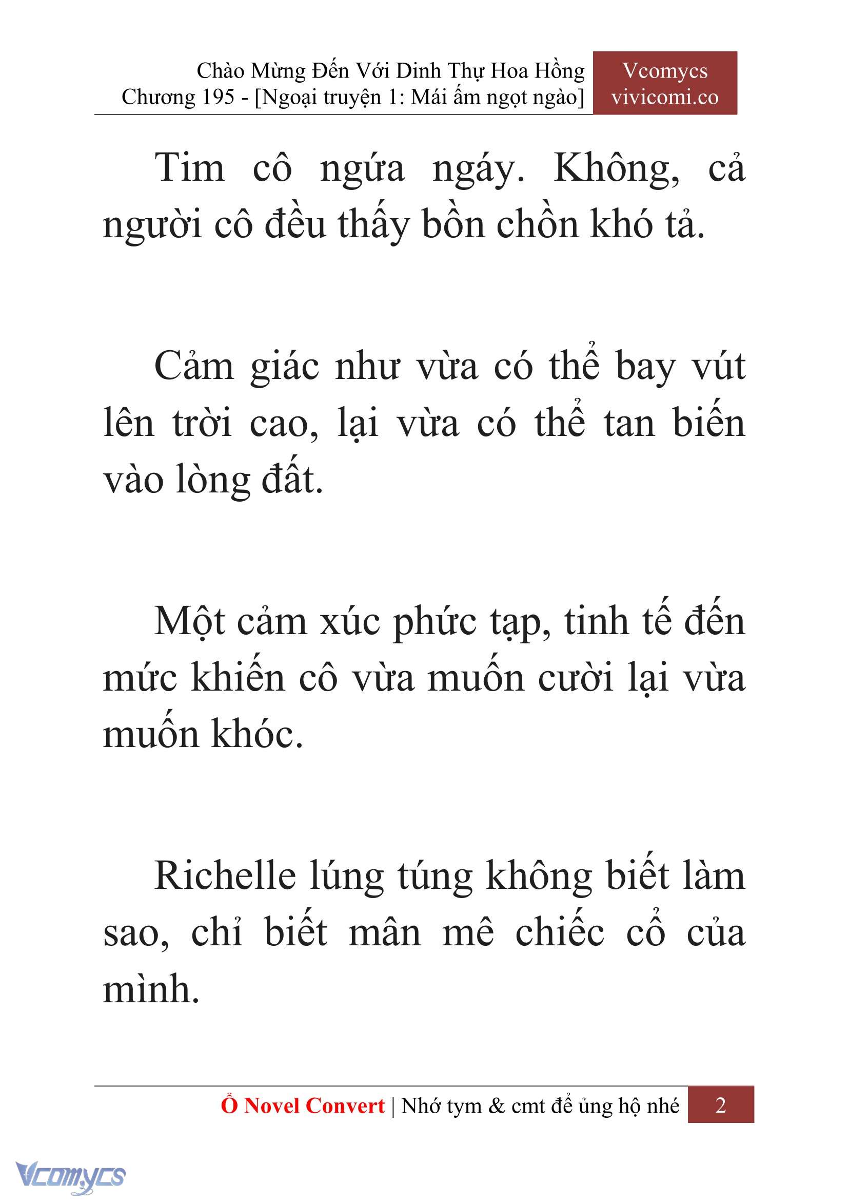 [Novel] Chào Mừng Đến Với Dinh Thự Hoa Hồng Chap 195 - Trang 2