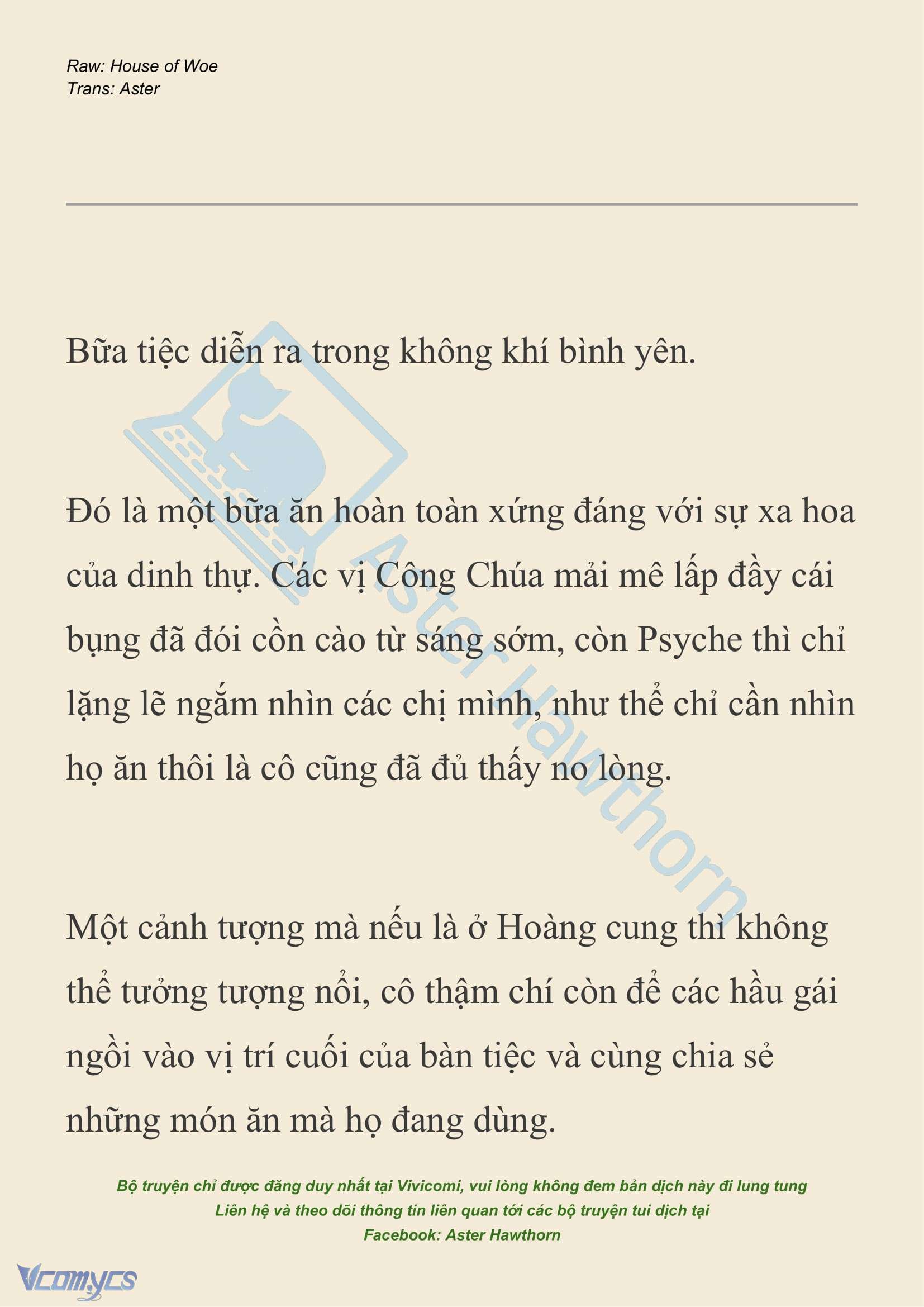 [NOVEL] Dành Cho Các Nữ Thần: Dành cho Psyche Chap 33 - Trang 2