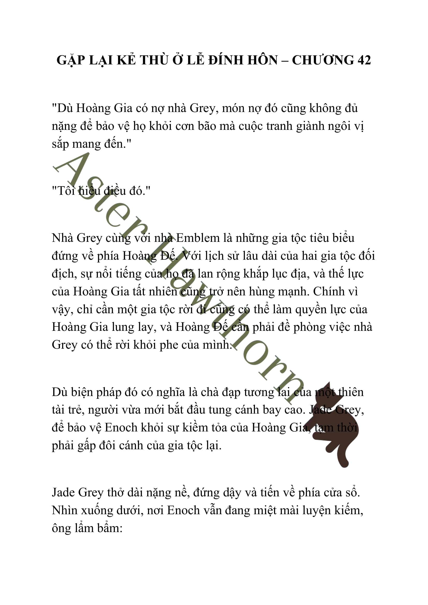 [NOVEL] Gặp Lại Kẻ Thù Ở Lễ Đính Hôn Chap 42 - Trang 2