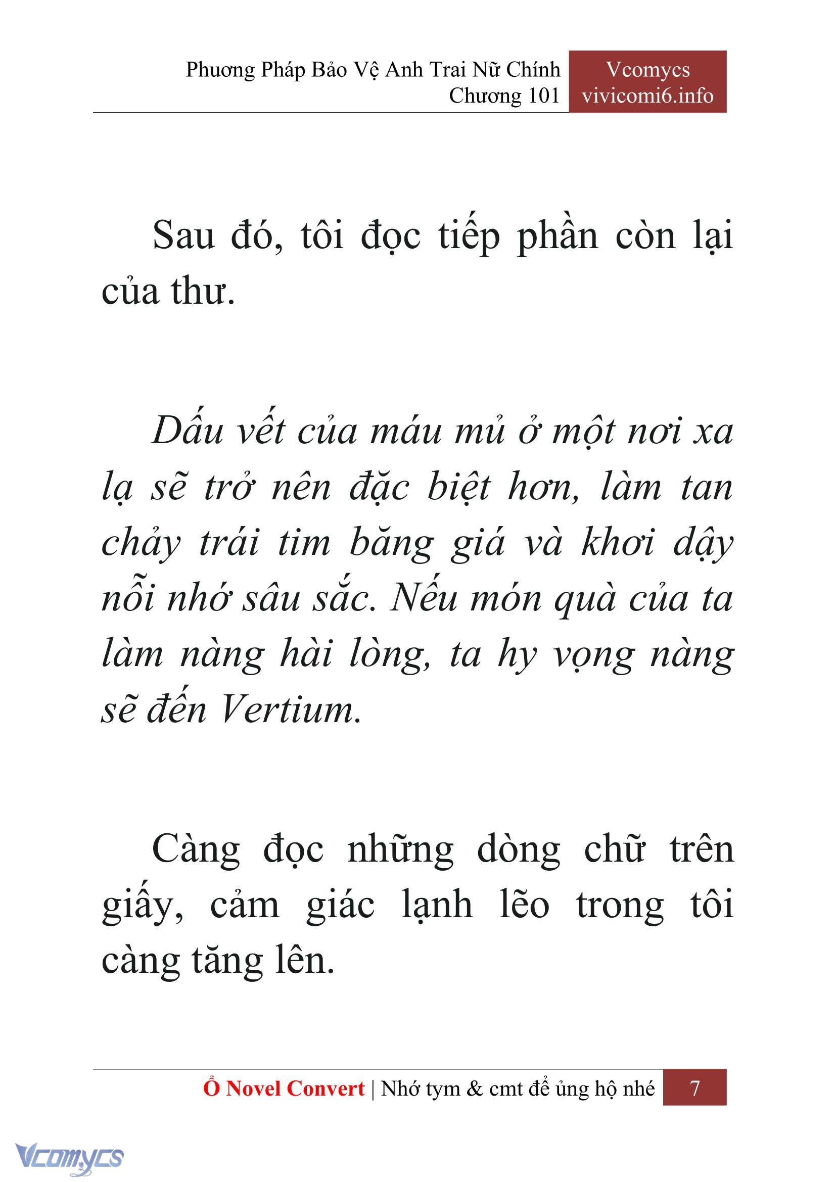 [Novel] Phương Pháp Bảo Vệ Anh Trai Nữ Chính Chap 101 - Trang 2
