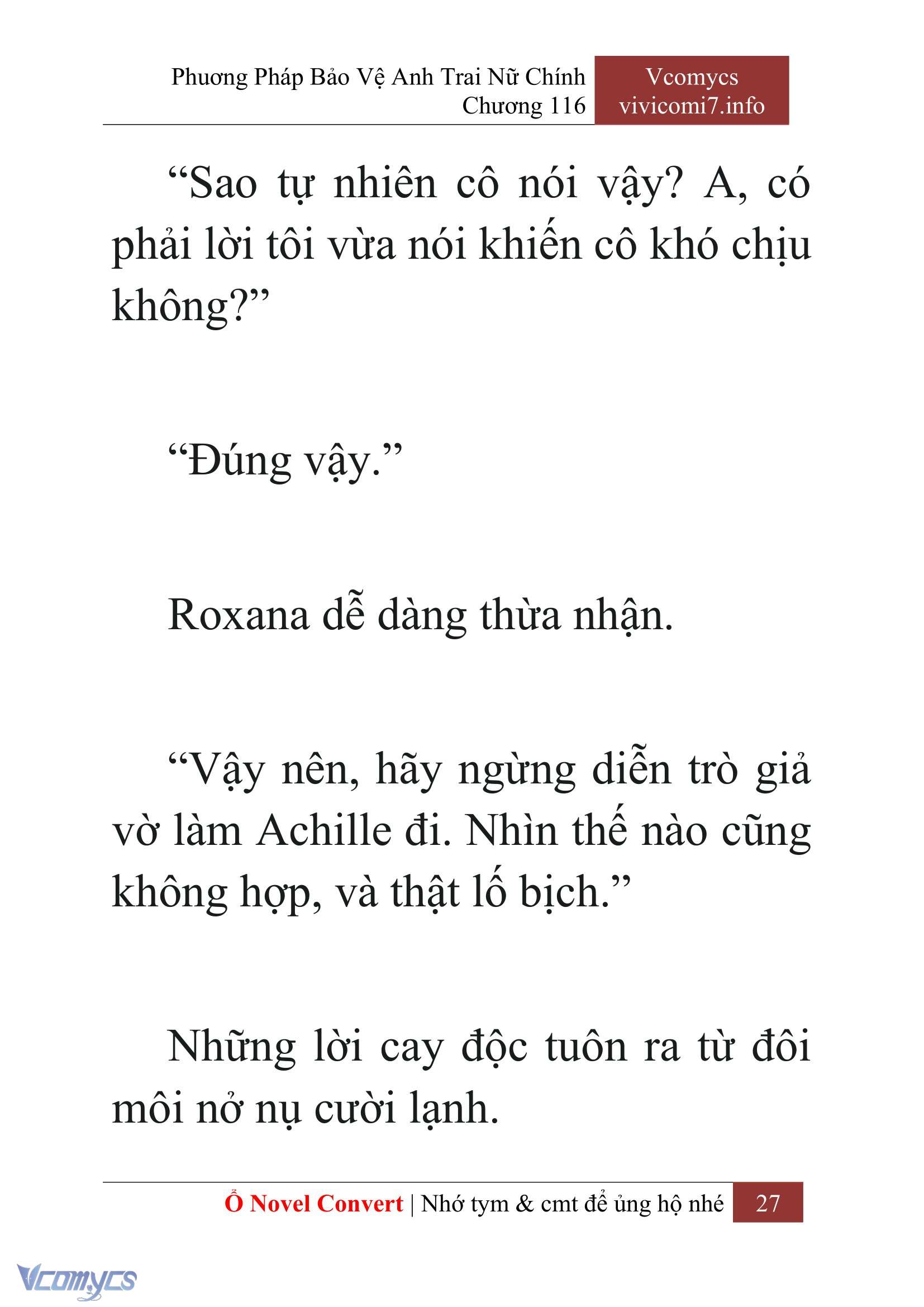 [Novel] Phương Pháp Bảo Vệ Anh Trai Nữ Chính Chap 116 - Trang 2