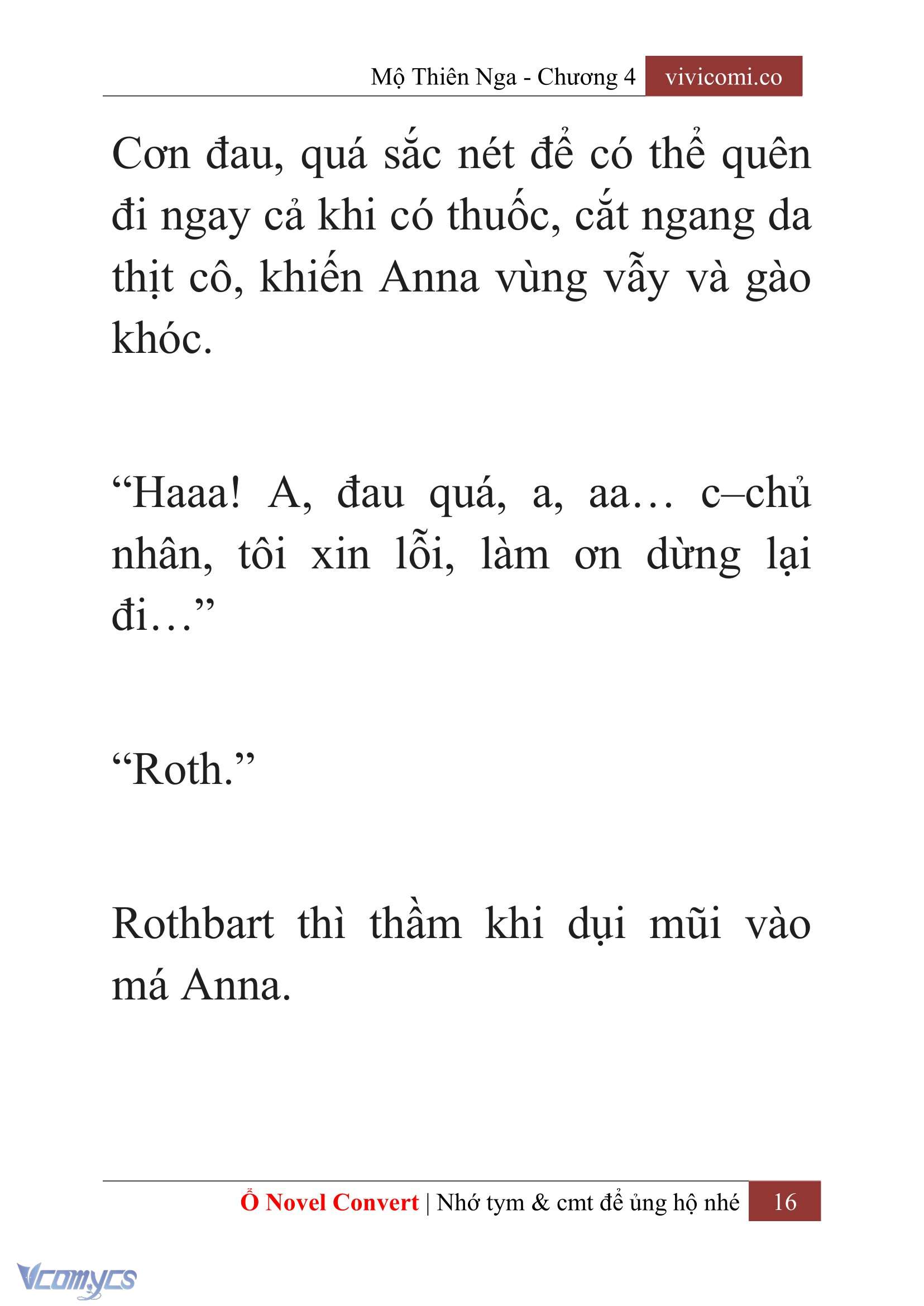 [Novel] Mộ Thiên Nga Chap 4 - Trang 2