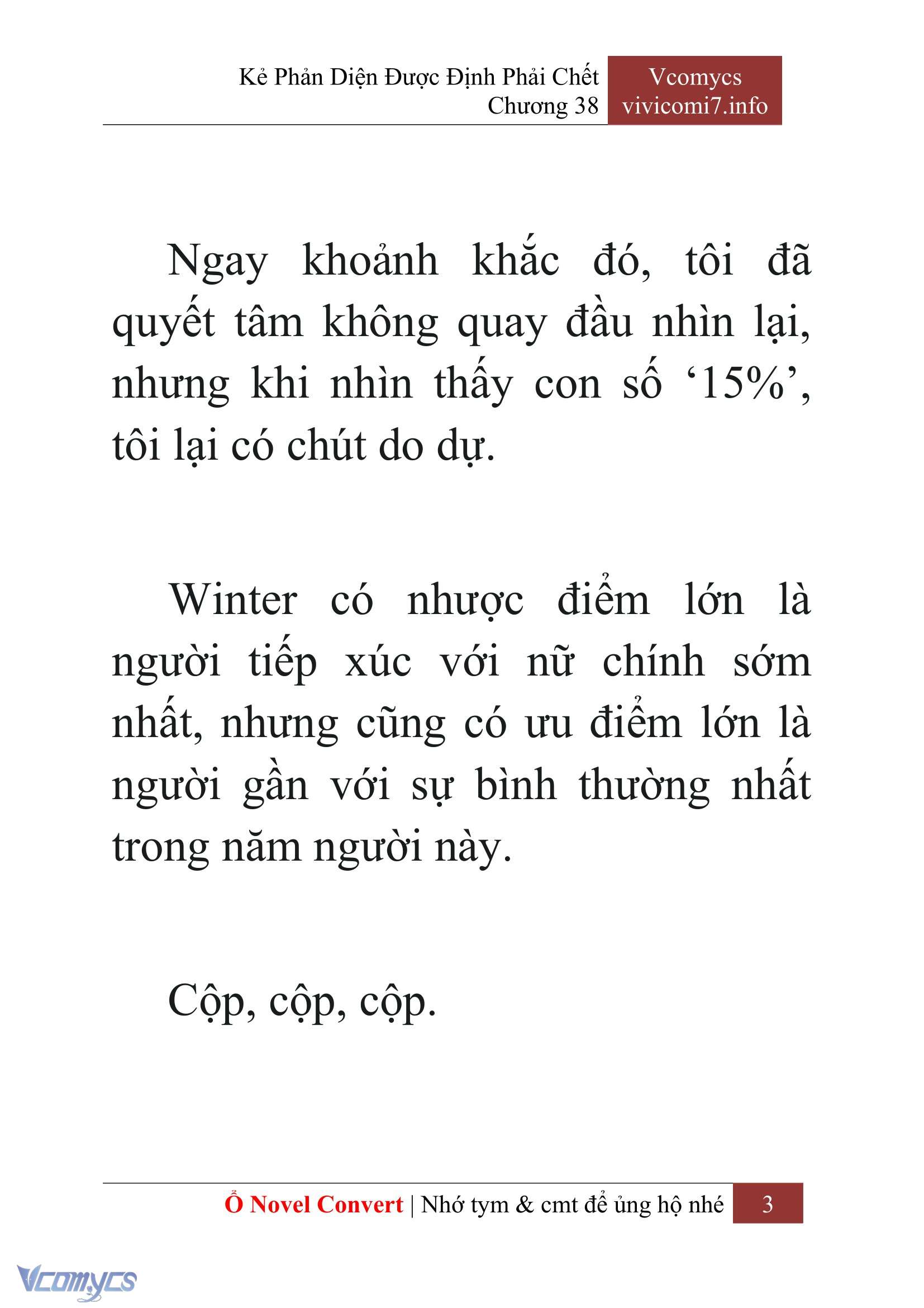[Novel] Kẻ Phản Diện Được Định Phải Chết Chap 38 - Trang 2