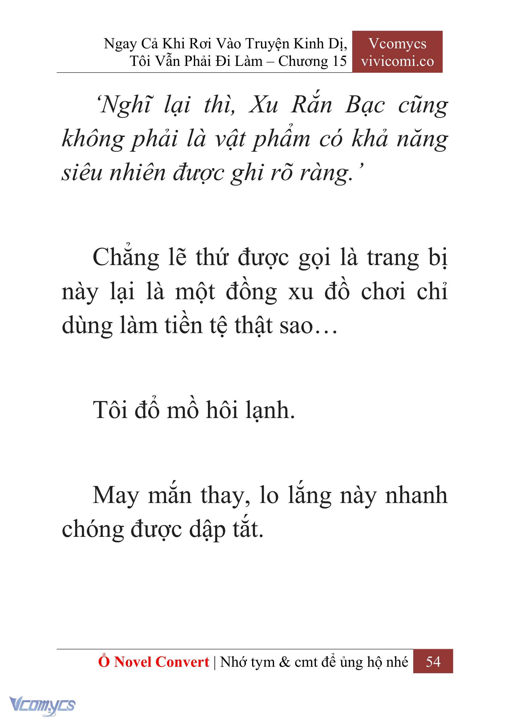 [Novel] Ngay Cả Khi Rơi Vào Truyện Kinh Dị, Tôi Vẫn Phải Đi Làm Chap 15 - Trang 2
