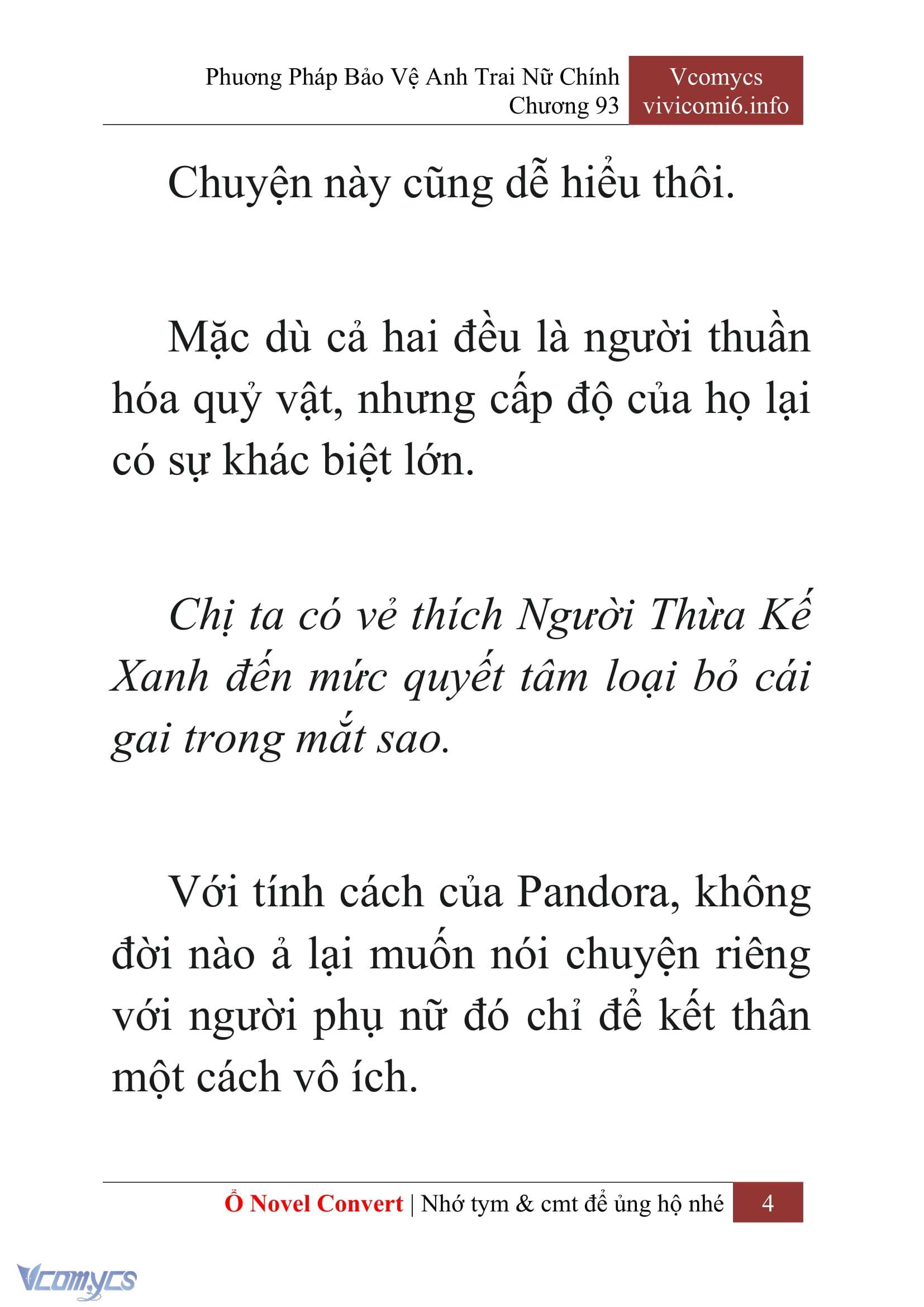 [Novel] Phương Pháp Bảo Vệ Anh Trai Nữ Chính Chap 93 - Trang 2