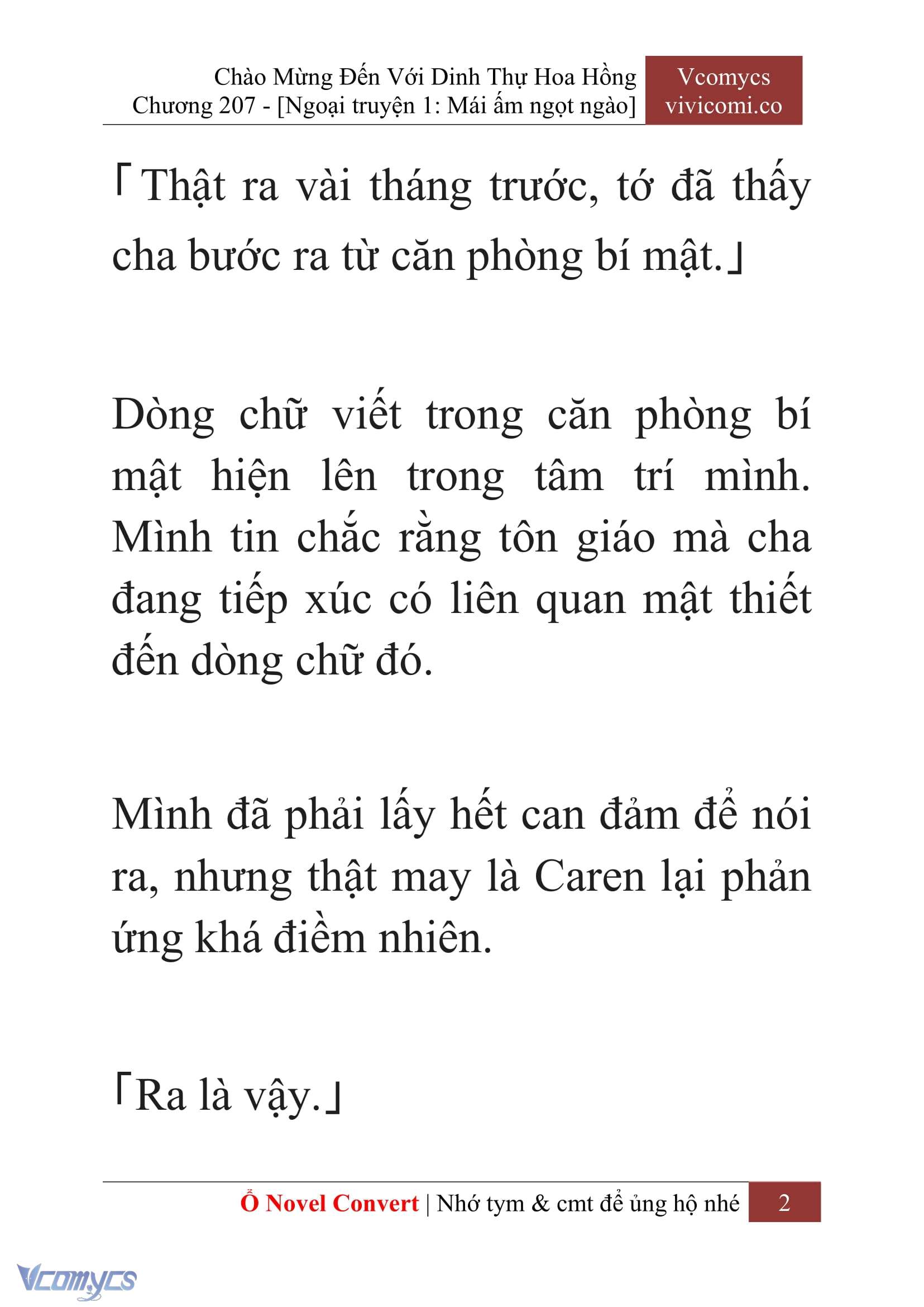 [Novel] Chào Mừng Đến Với Dinh Thự Hoa Hồng Chap 207 - Trang 2