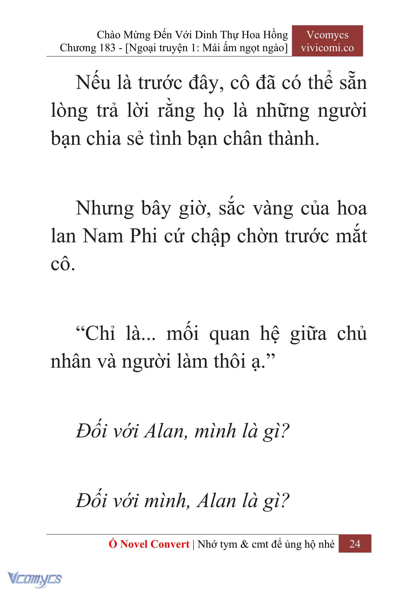 [Novel] Chào Mừng Đến Với Dinh Thự Hoa Hồng Chap 183 - Trang 2