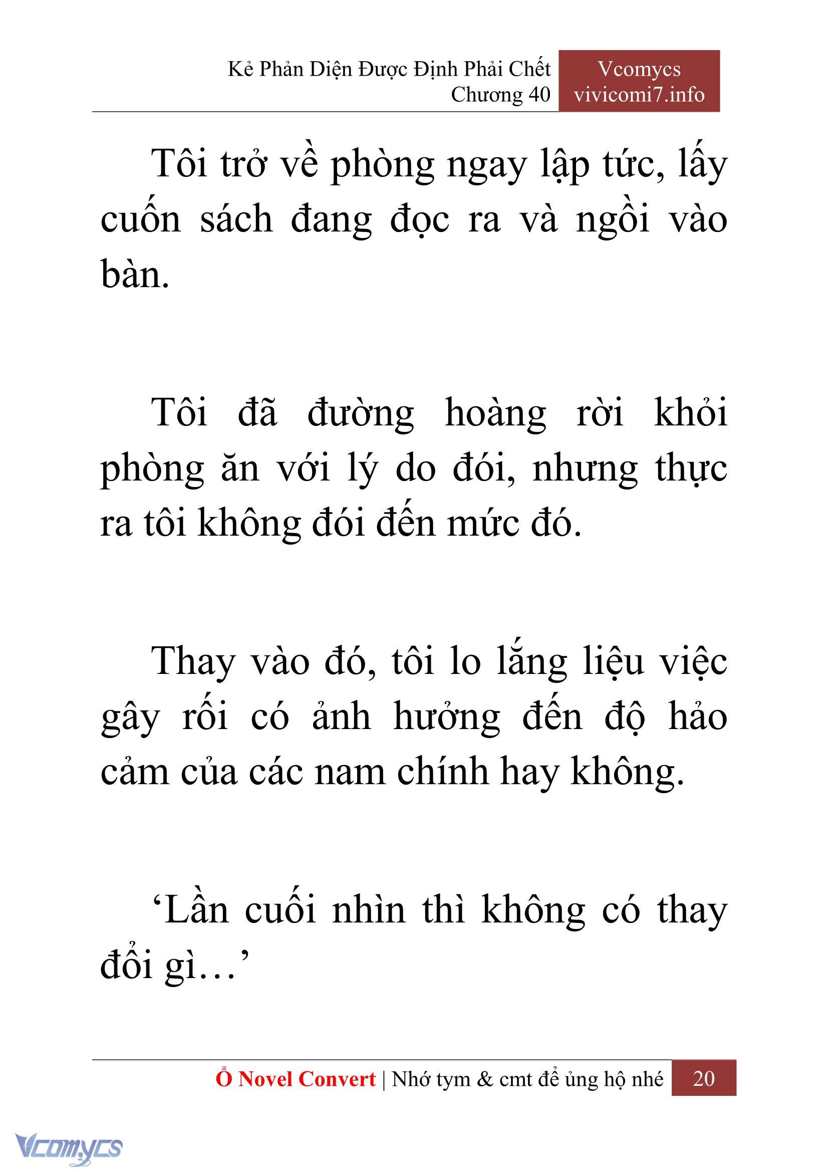 [Novel] Kẻ Phản Diện Được Định Phải Chết Chap 40 - Trang 2