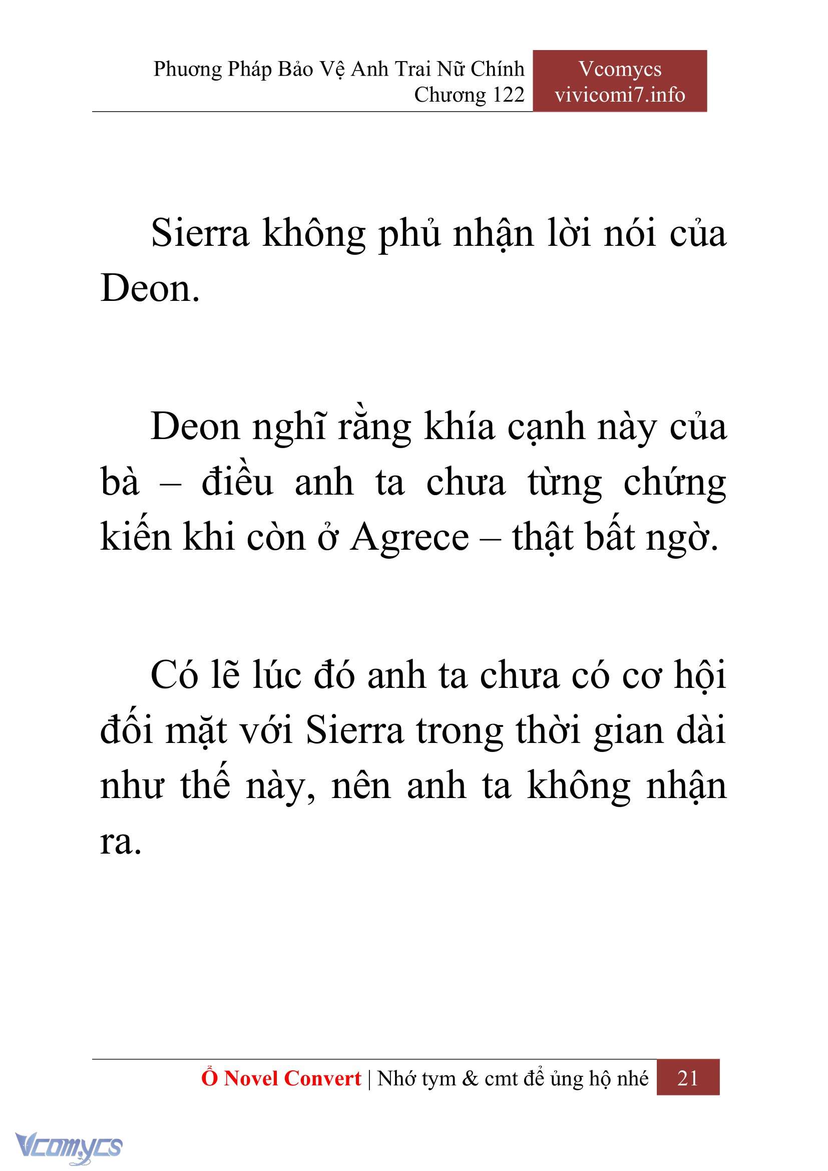[Novel] Phương Pháp Bảo Vệ Anh Trai Nữ Chính Chap 122 - Trang 2