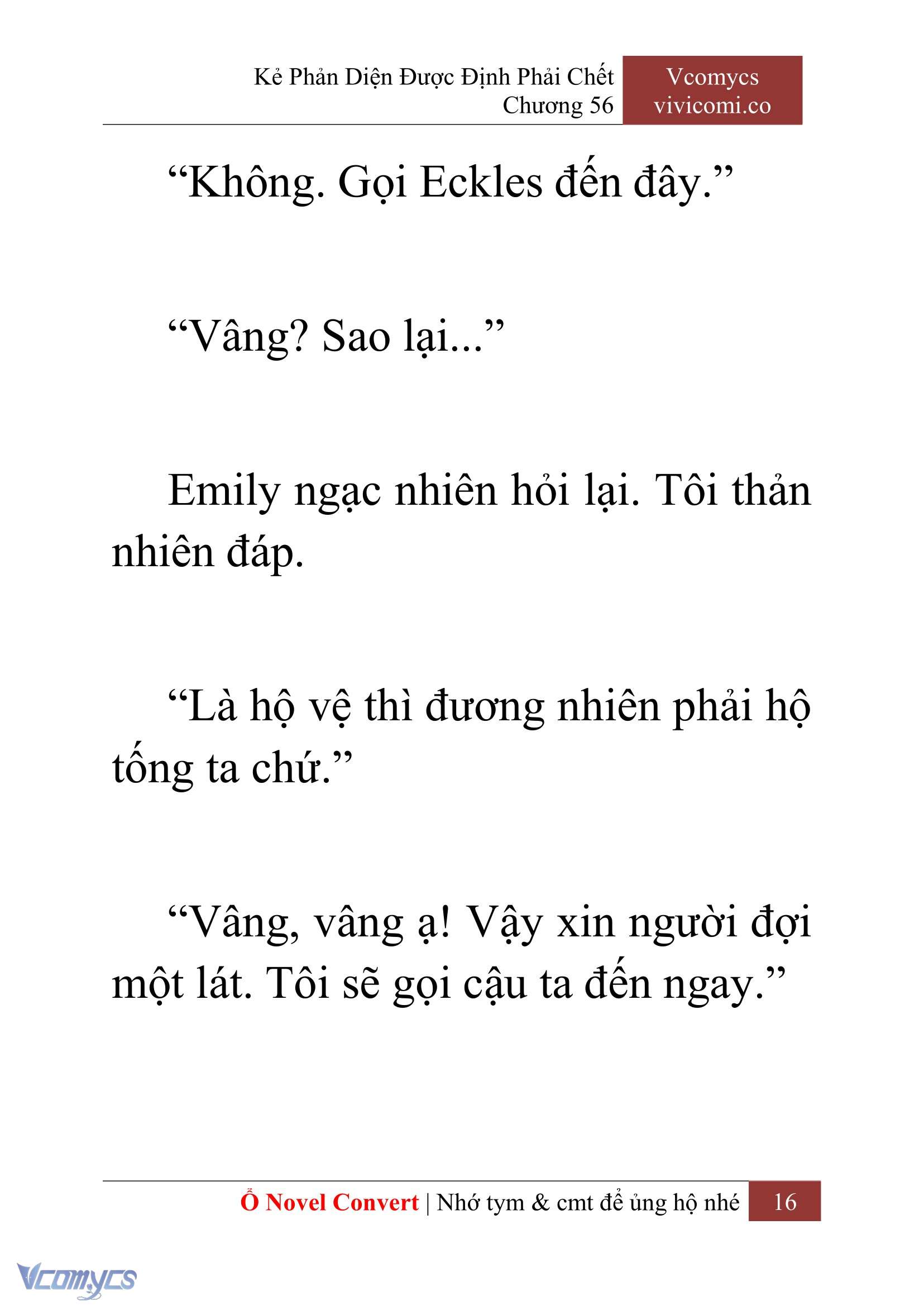 [Novel] Kẻ Phản Diện Được Định Phải Chết Chap 56 - Trang 2