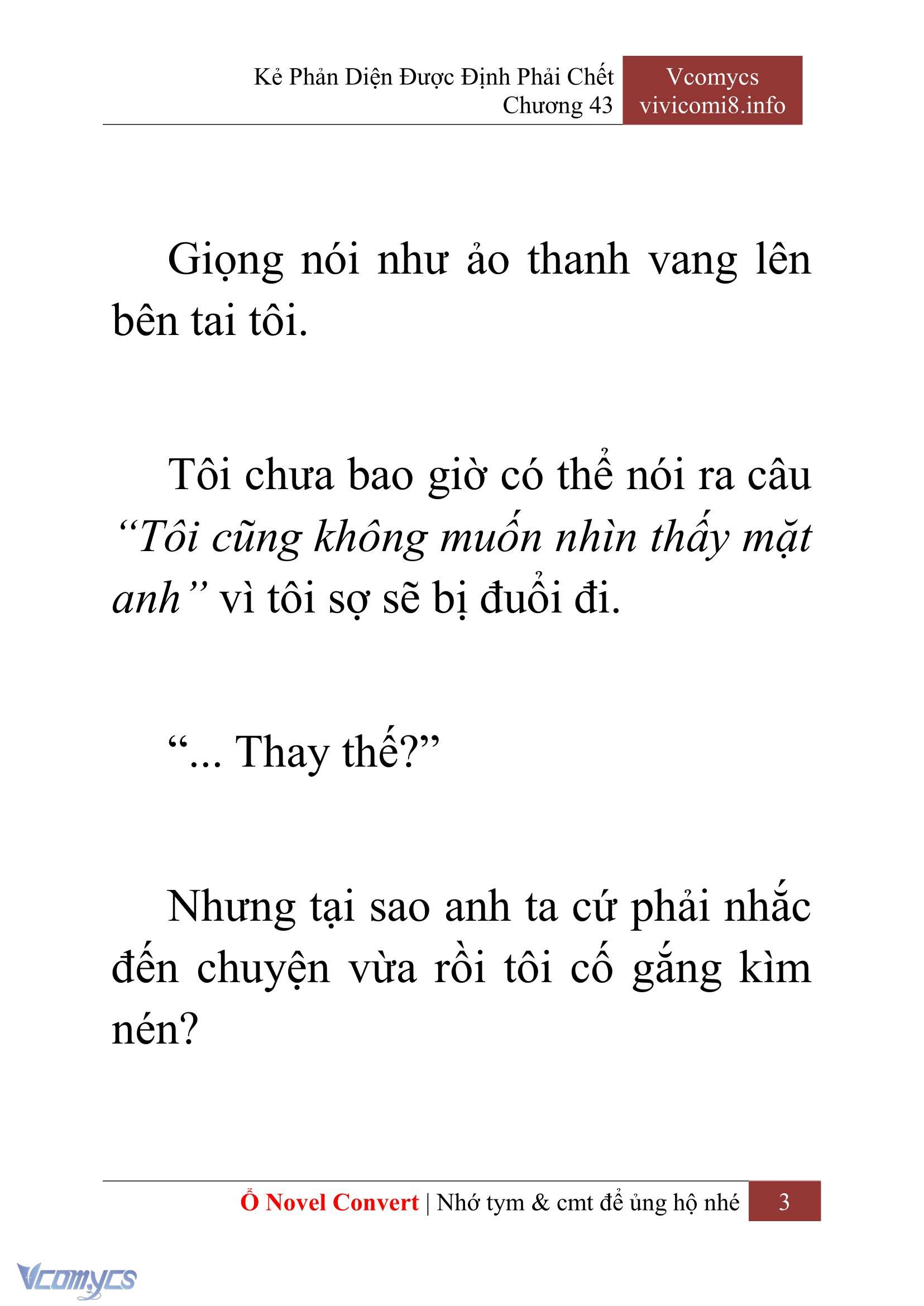 [Novel] Kẻ Phản Diện Được Định Phải Chết Chap 43 - Trang 2
