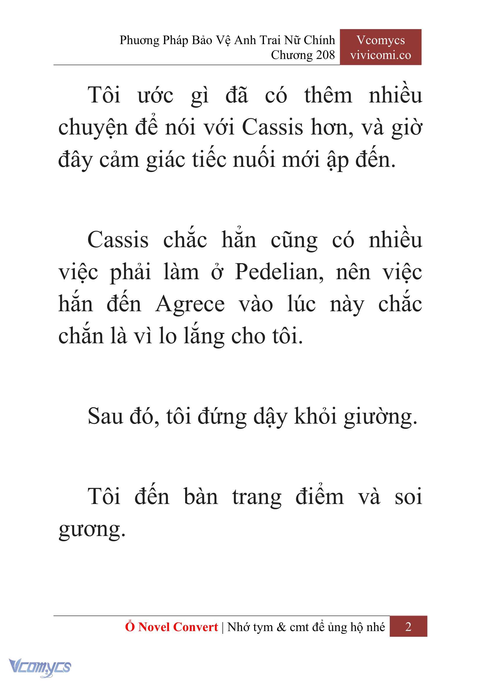 [Novel] Phương Pháp Bảo Vệ Anh Trai Nữ Chính Chap 208 - Trang 2